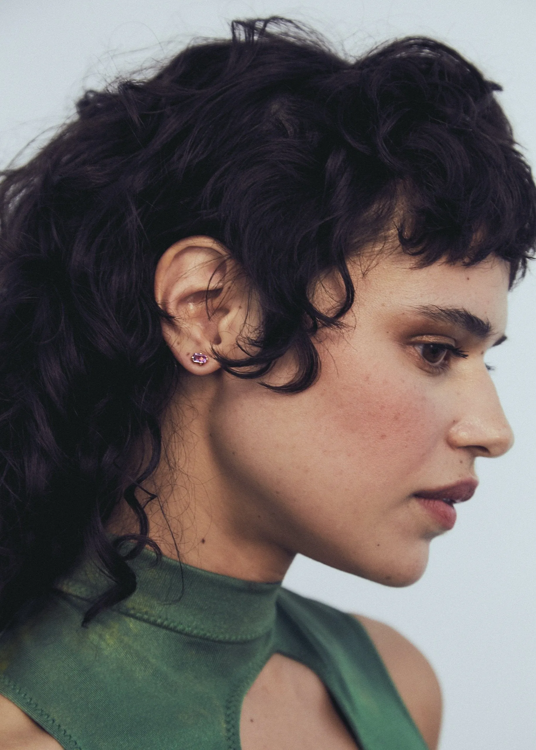 Guinevere Studs - Amethyst sold by Mondo Mondo product image thumbnail 4