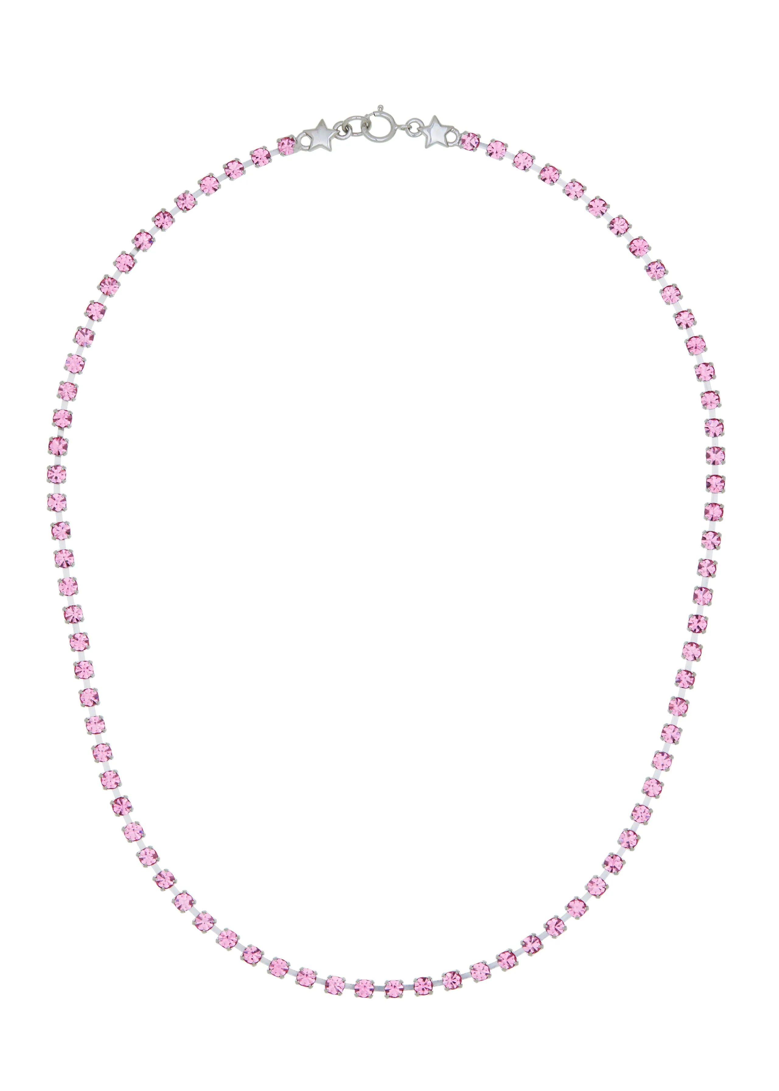 Crystal Choker in Silver - Rosa sold by Mondo Mondo