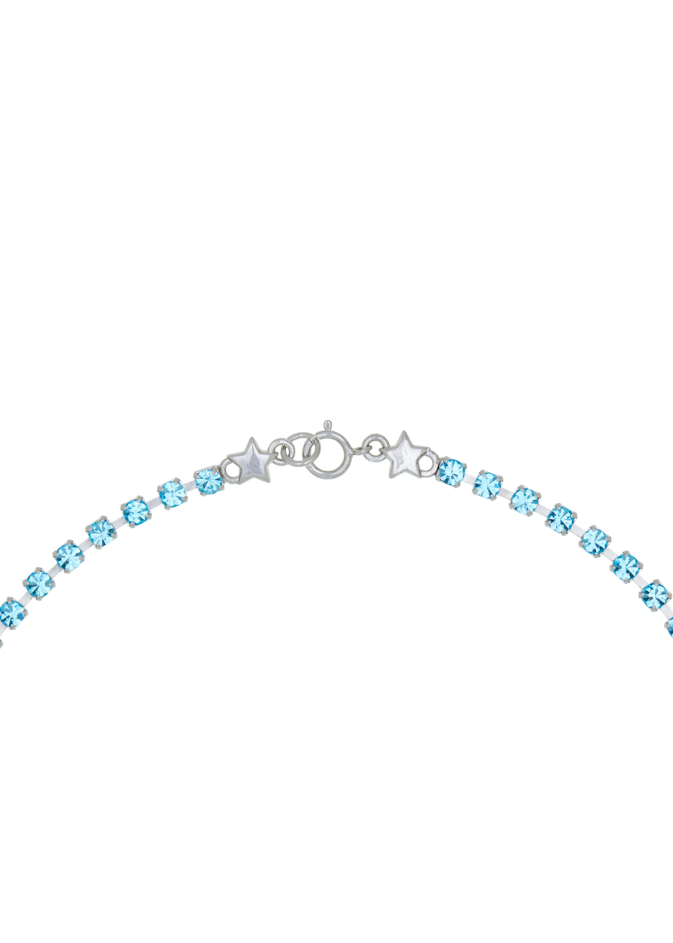 Crystal Choker in Silver - Aqua sold by Mondo Mondo product image thumbnail 2