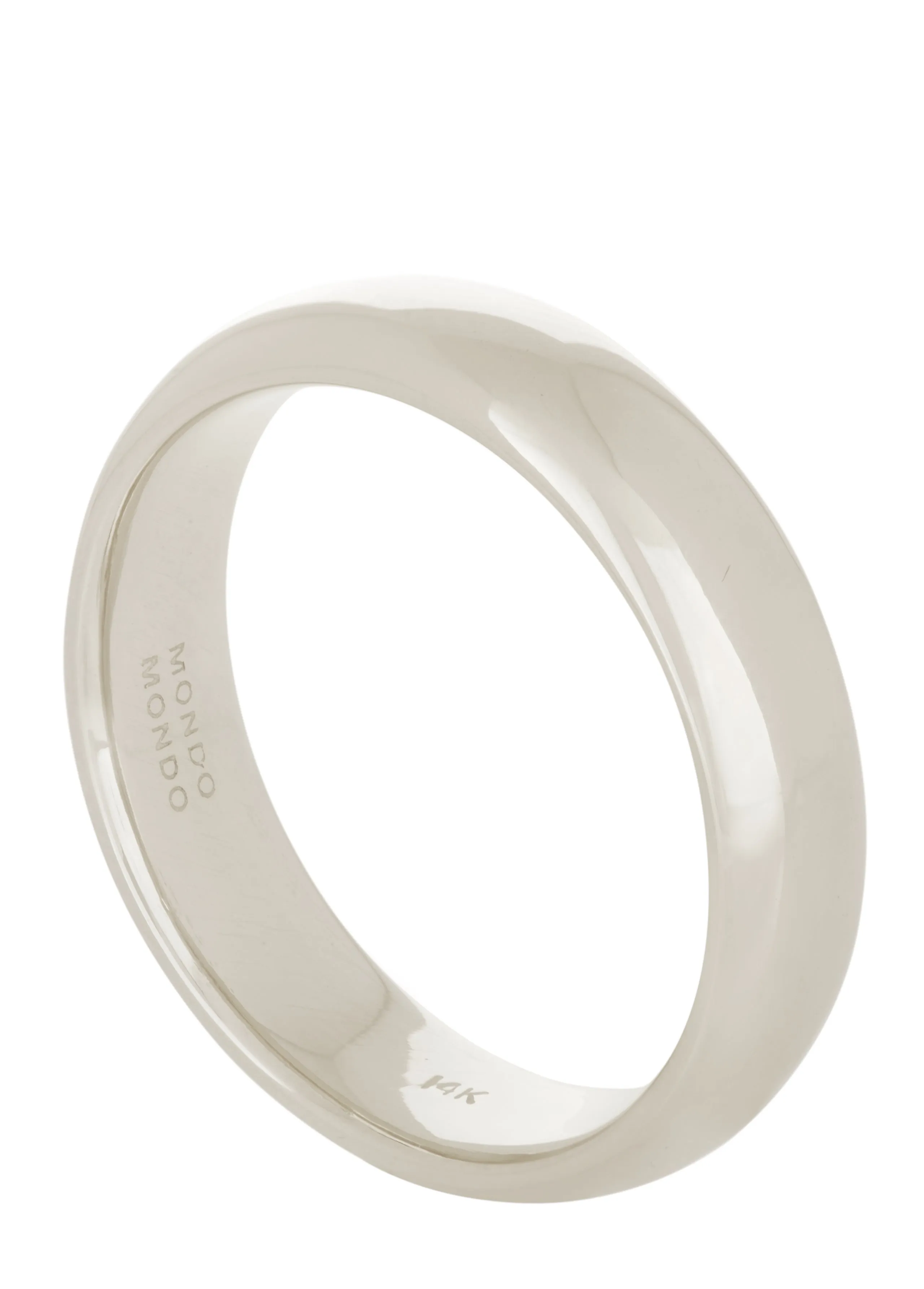 Socorro Band 5.5mm in White Gold sold by Mondo Mondo product image thumbnail 2