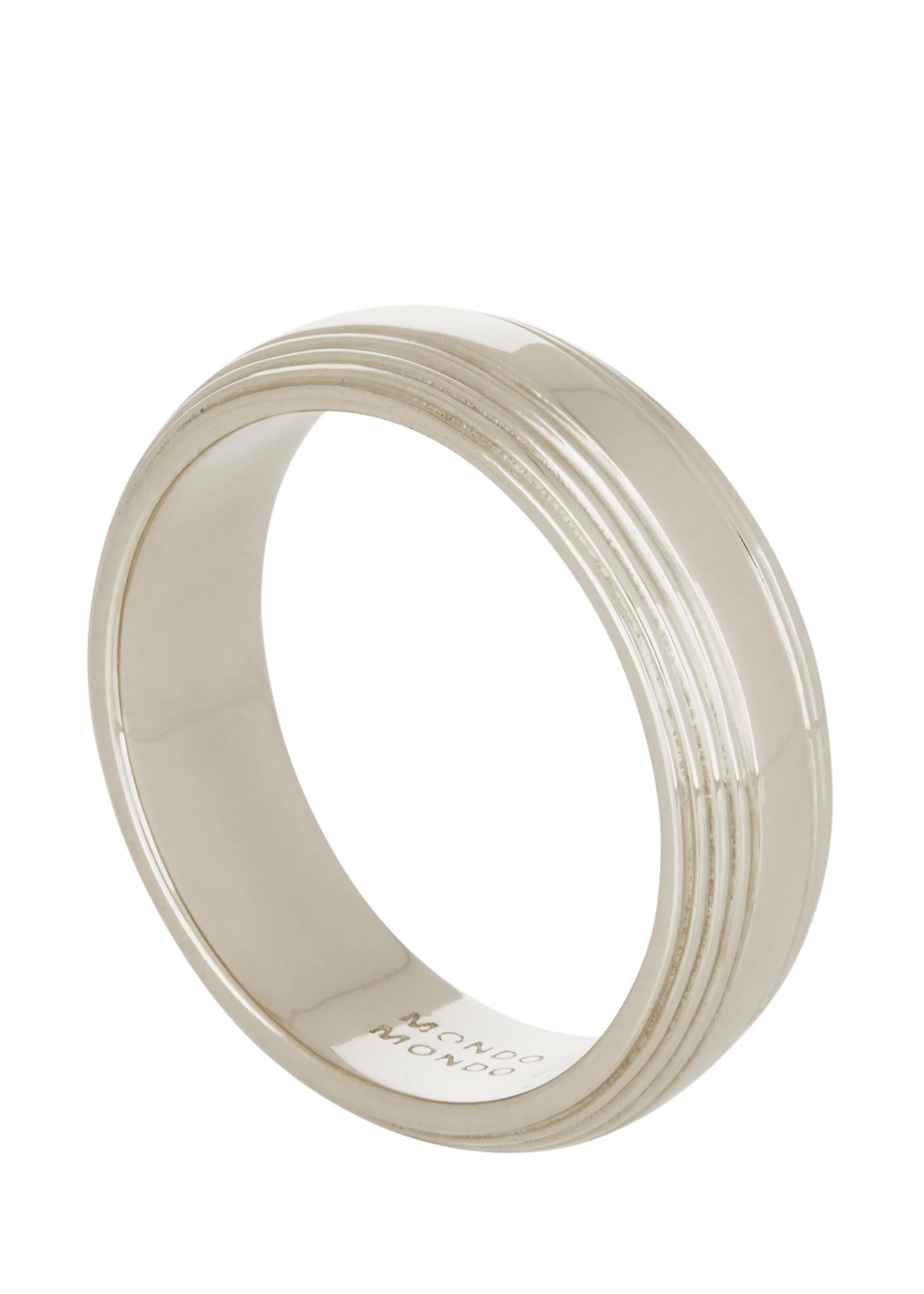Column Band 5.5mm in White Gold sold by Mondo Mondo product image thumbnail 2
