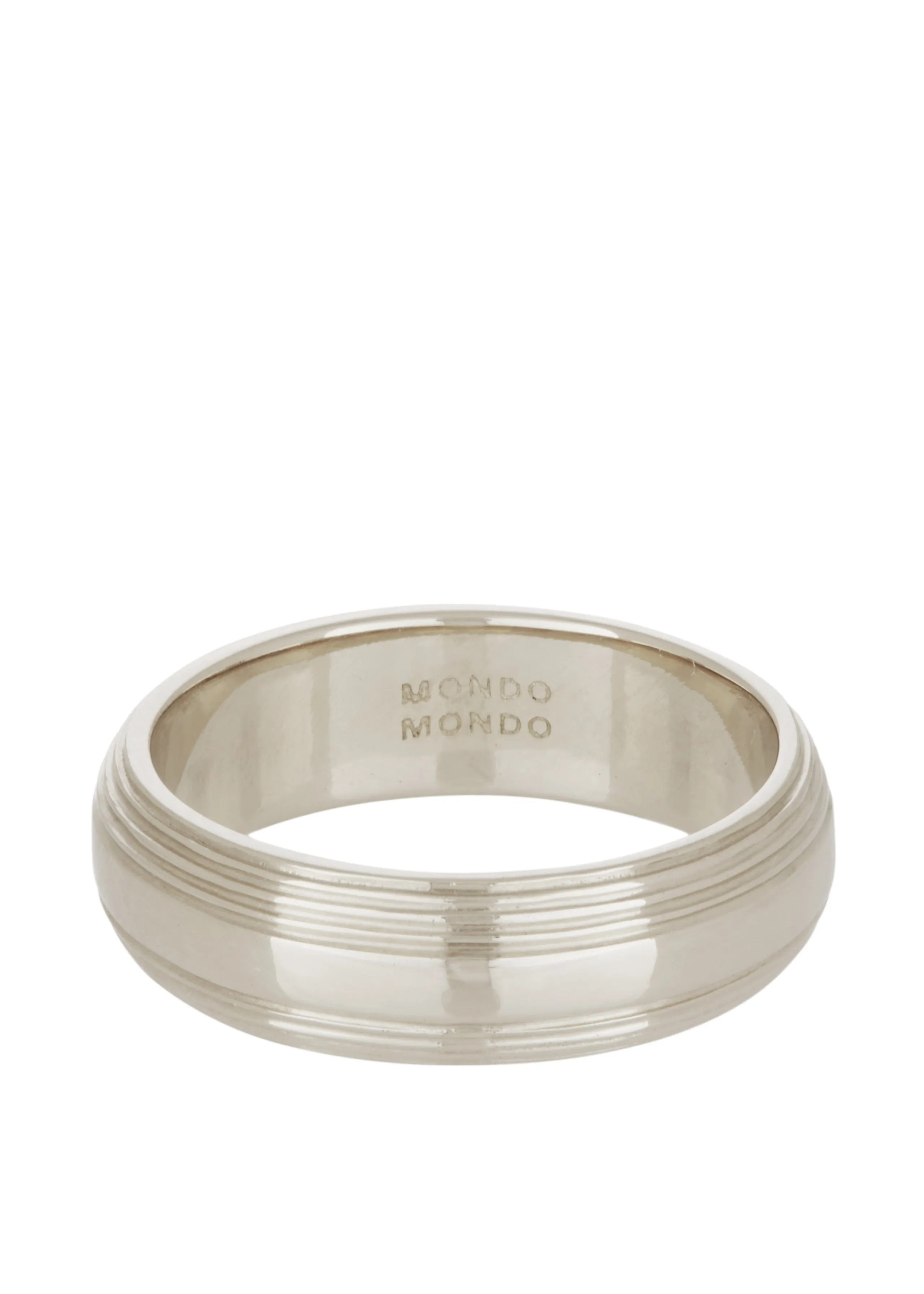 Column Band 5.5mm in White Gold sold by Mondo Mondo product image thumbnail 4