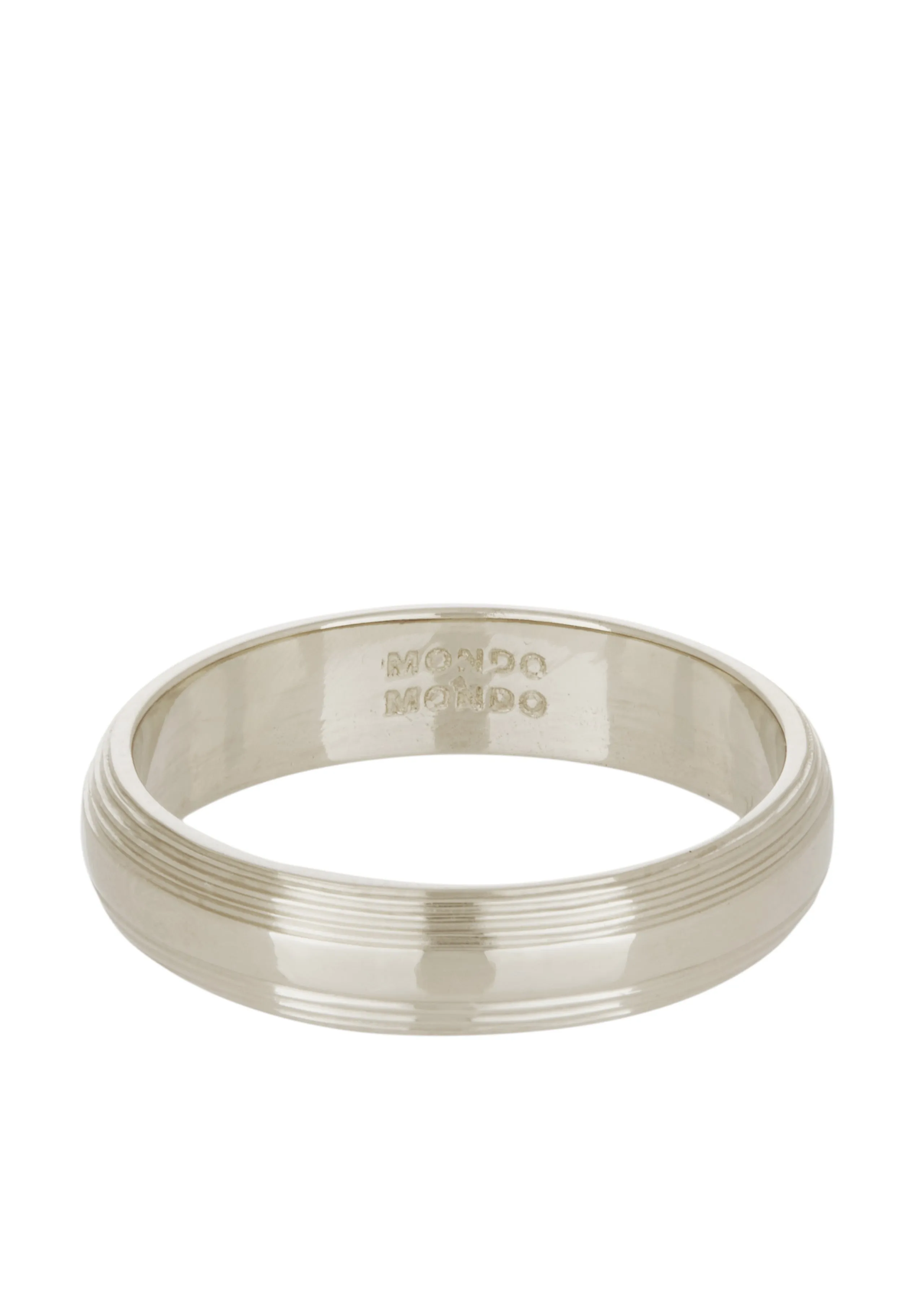 Column Band 4.5mm in White Gold sold by Mondo Mondo product image thumbnail 4