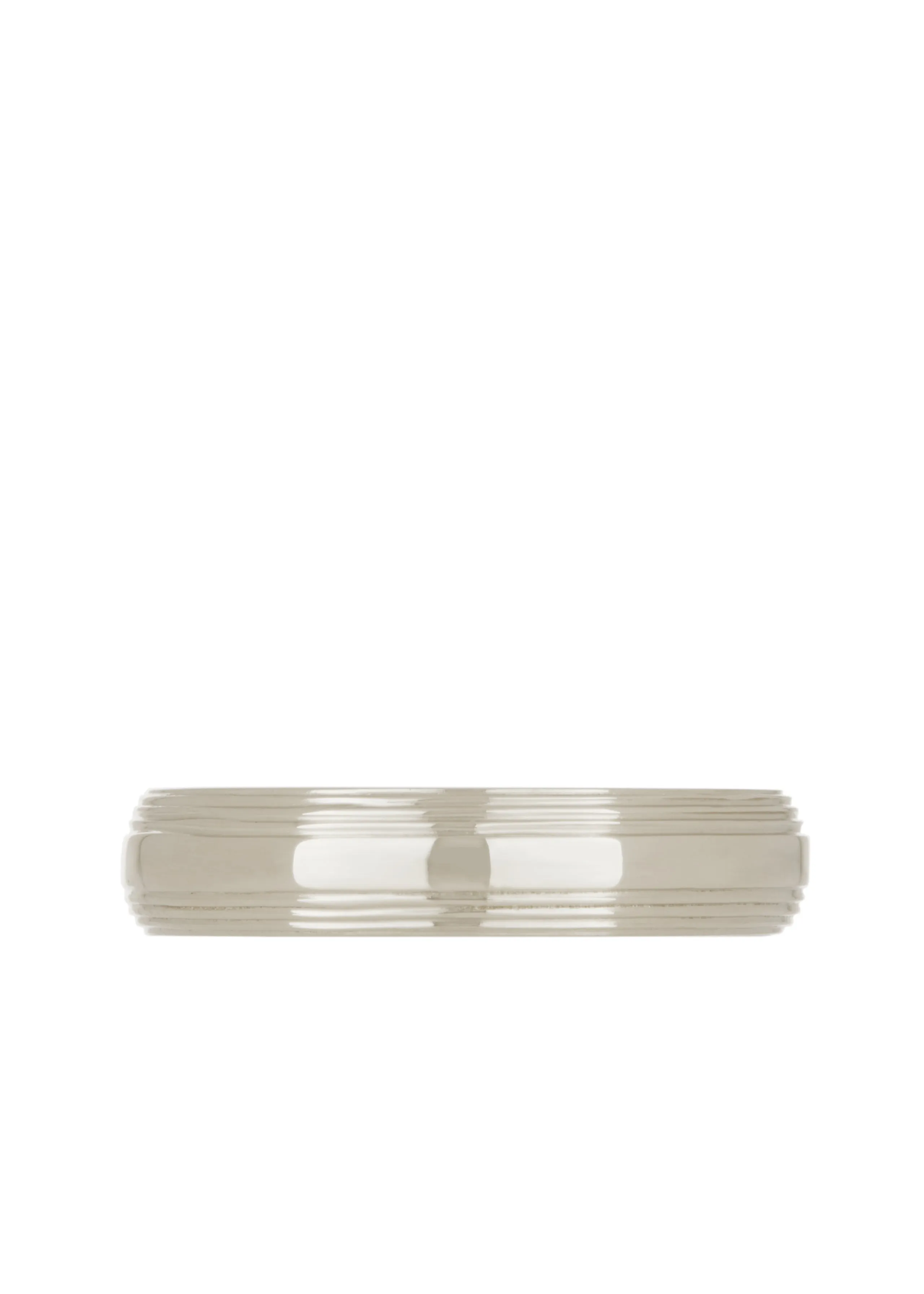 Column Band 4.5mm in White Gold sold by Mondo Mondo