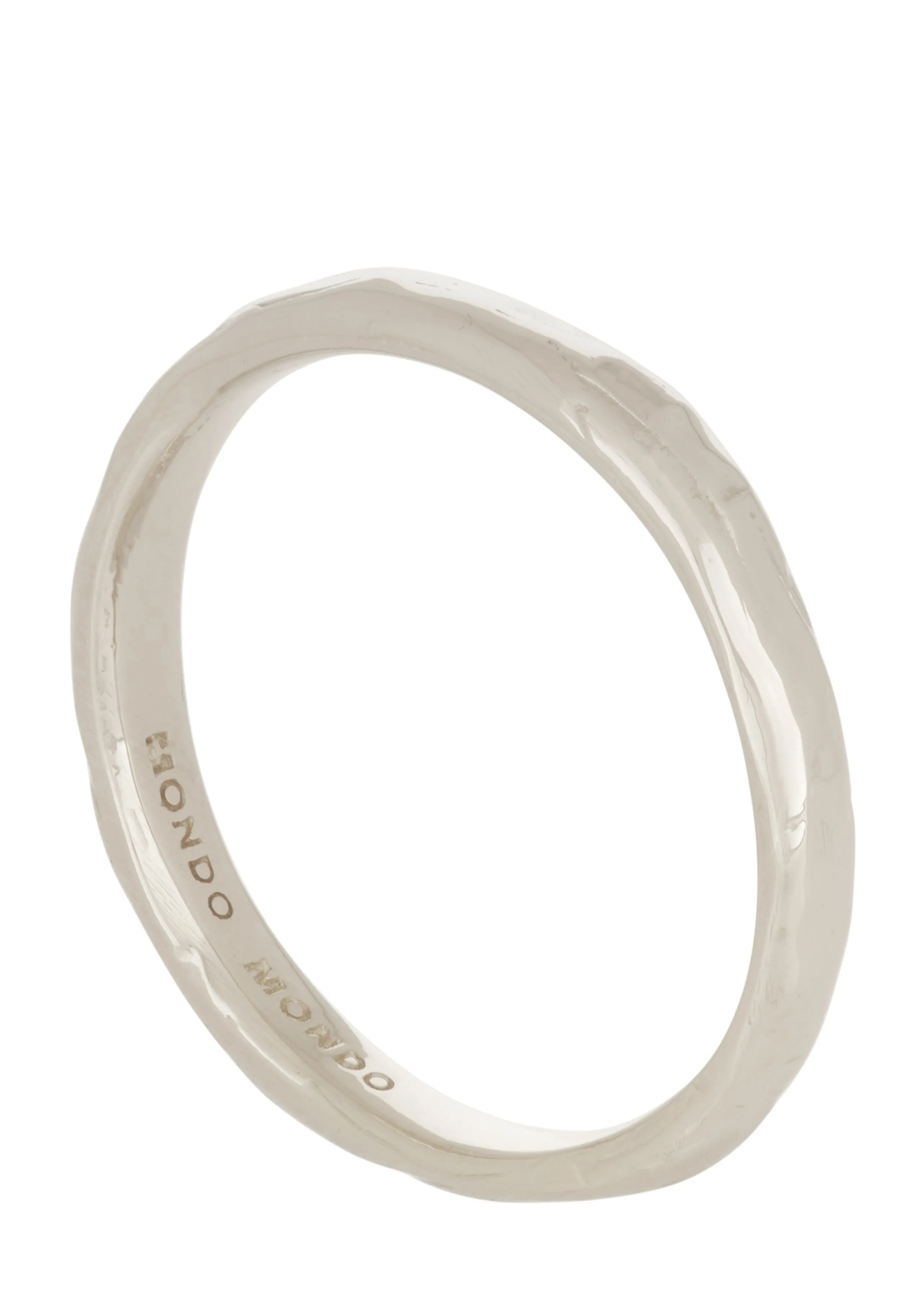 Amador Band 3mm in White Gold sold by Mondo Mondo product image thumbnail 2