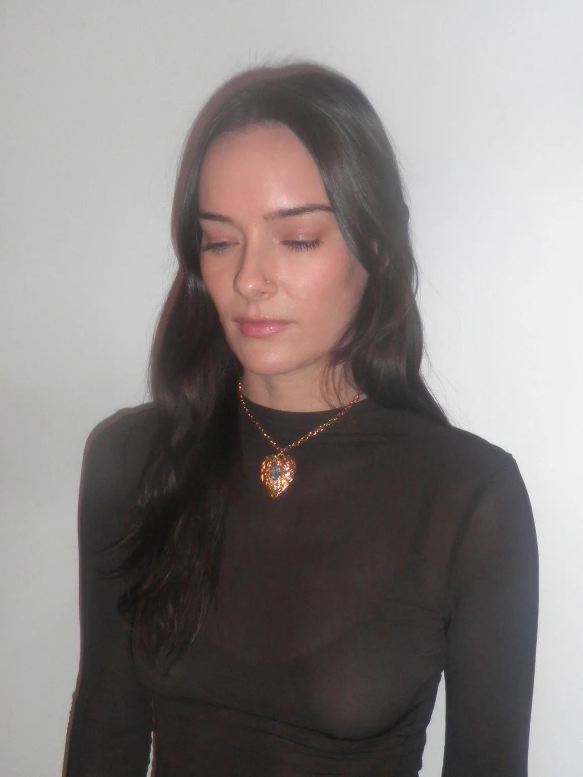 Tropicana Necklace in Gold - Light Blue sold by Mondo Mondo product image thumbnail 3