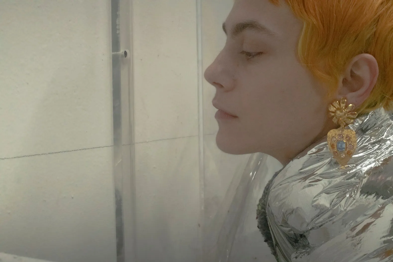 Tropicana Earrings in Gold - Light Blue sold by Mondo Mondo product image thumbnail 5