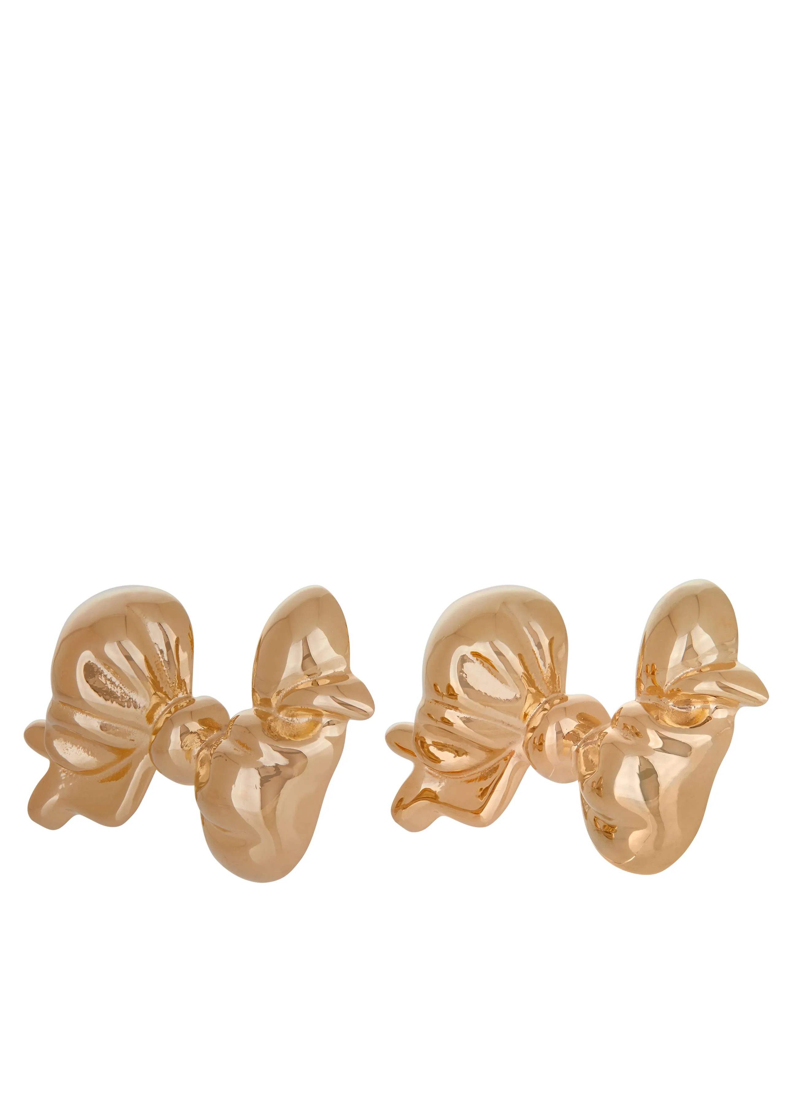Big Bow Earrings in Gold sold by Mondo Mondo product image thumbnail 2