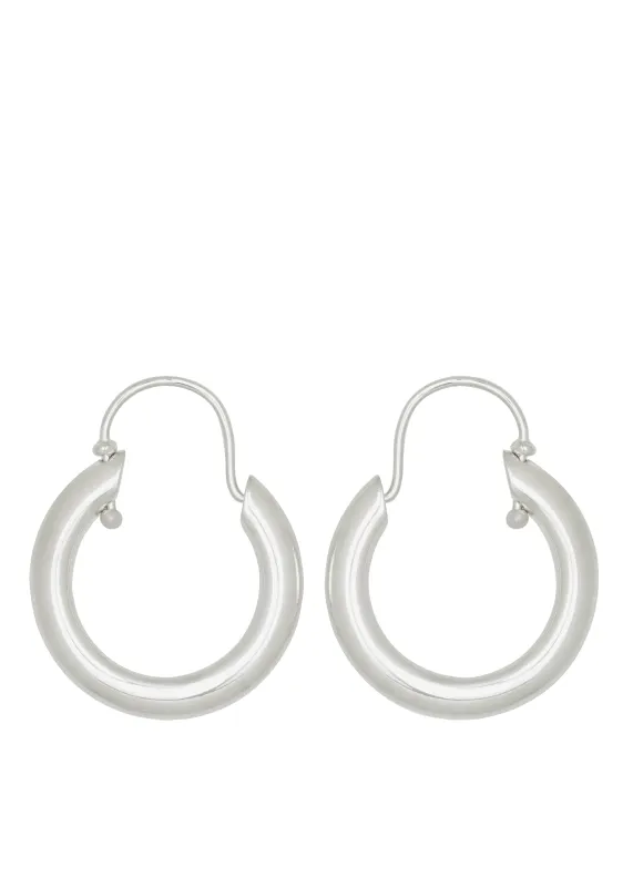 Swivel Hoops in Silver sold by Mondo Mondo