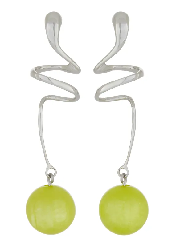 Martini Earring - Olive sold by Mondo Mondo