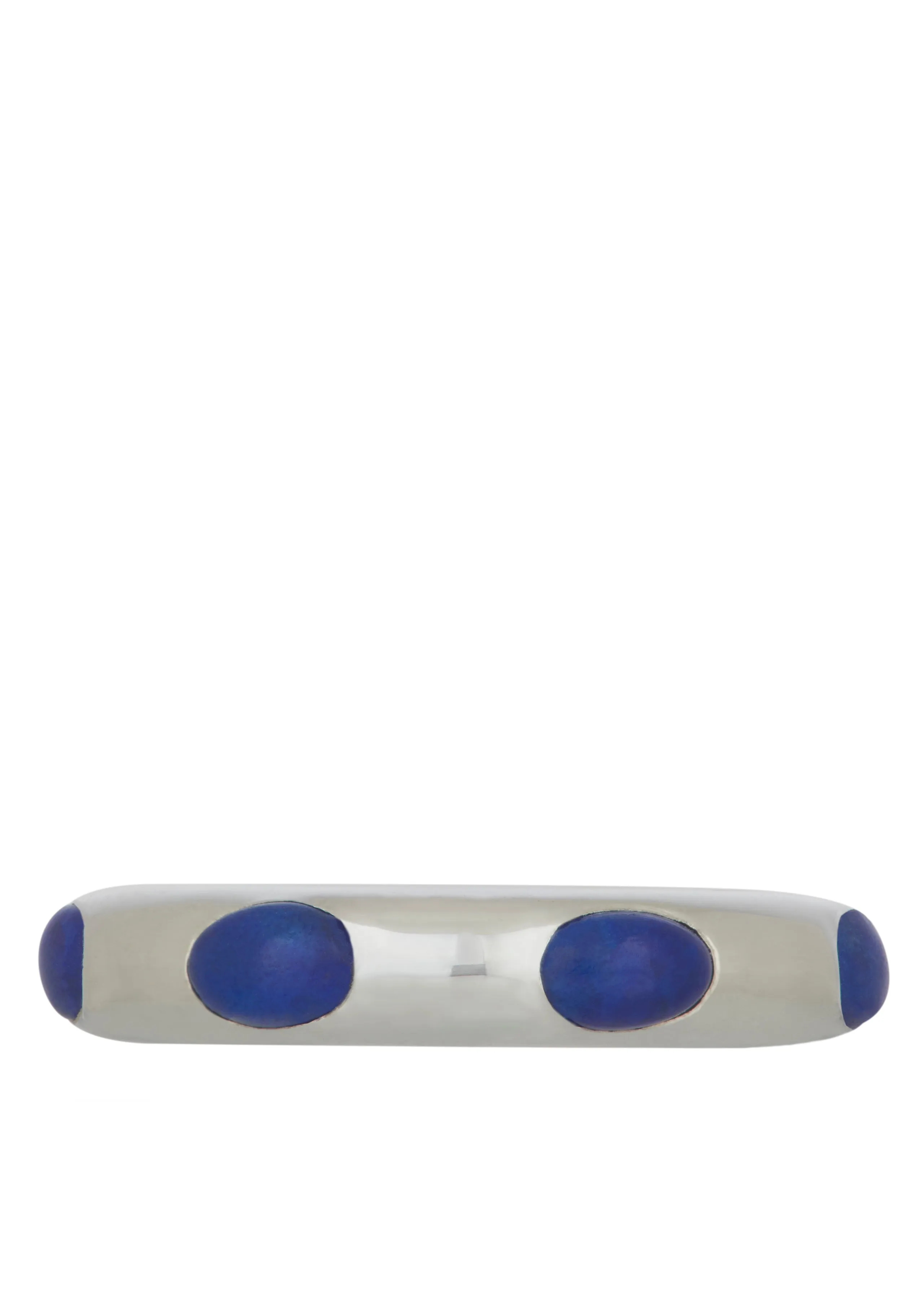 Orbital Ring in Sterling Silver - Lapis sold by Mondo Mondo