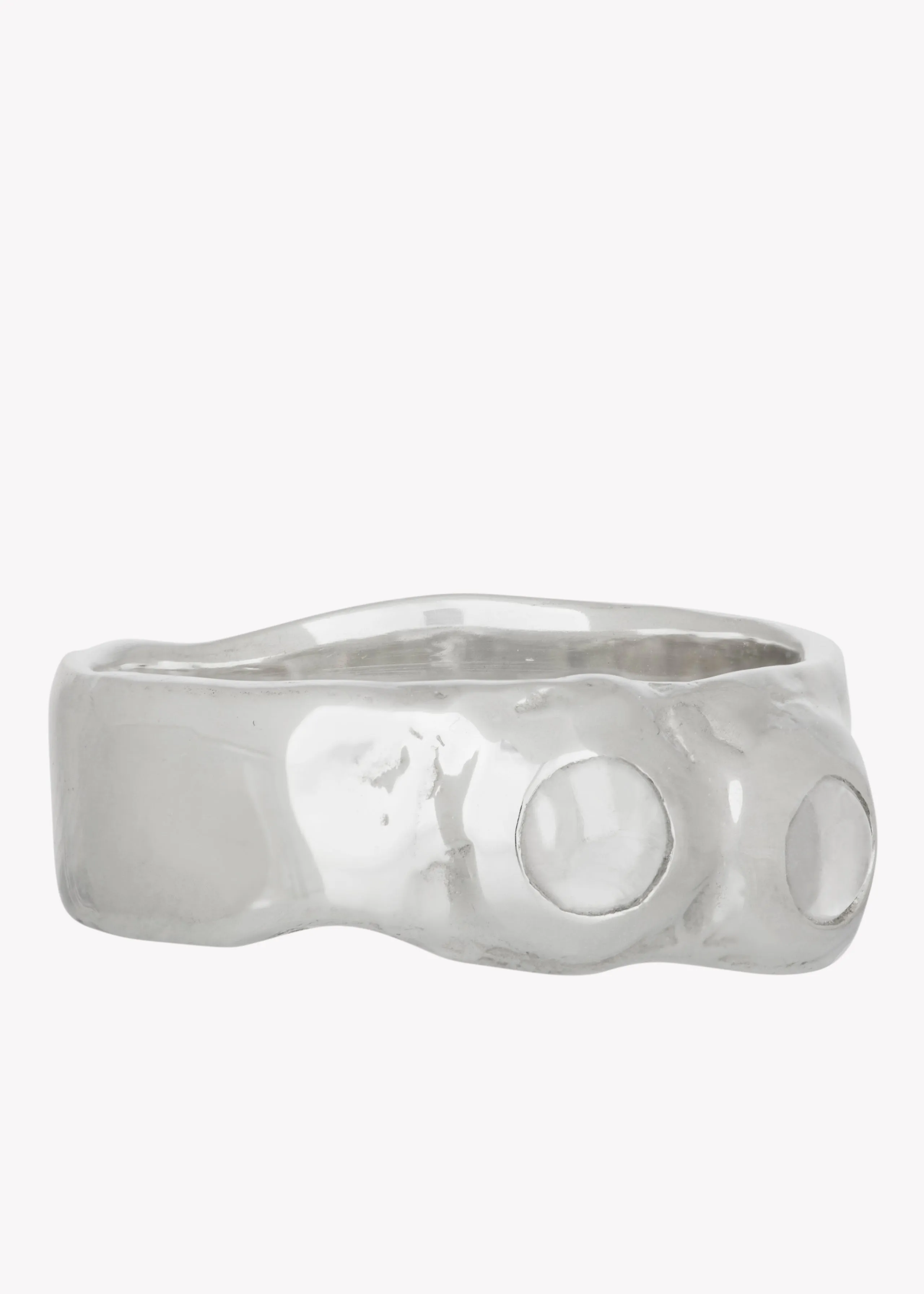Felt Ring in Sterling Silver - Crystal sold by Mondo Mondo product image thumbnail 2