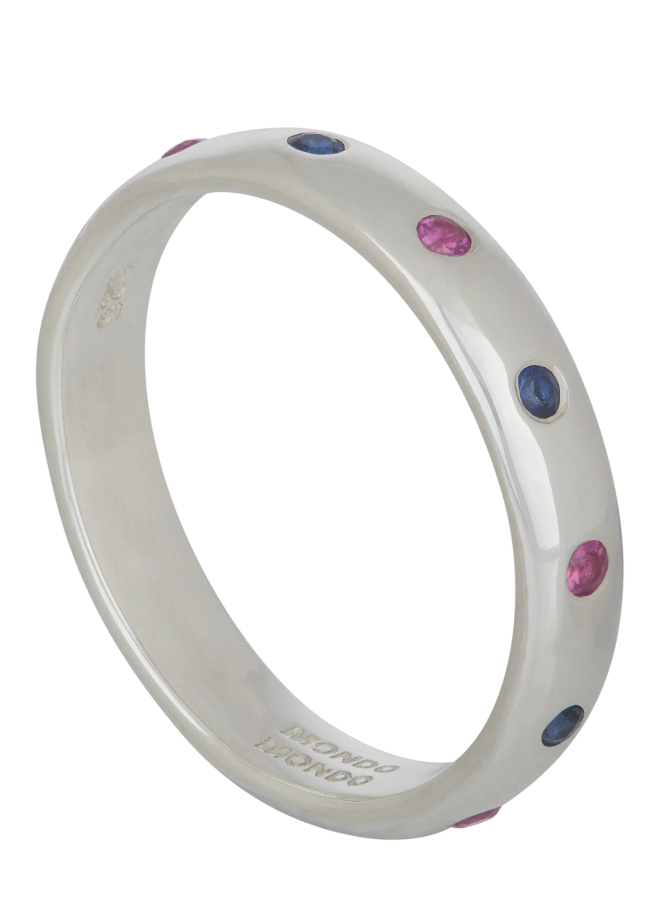 Fortuna Ring in Sterling Silver - Pink Sapphire & Blue Sapphire sold by Mondo Mondo product image thumbnail 2