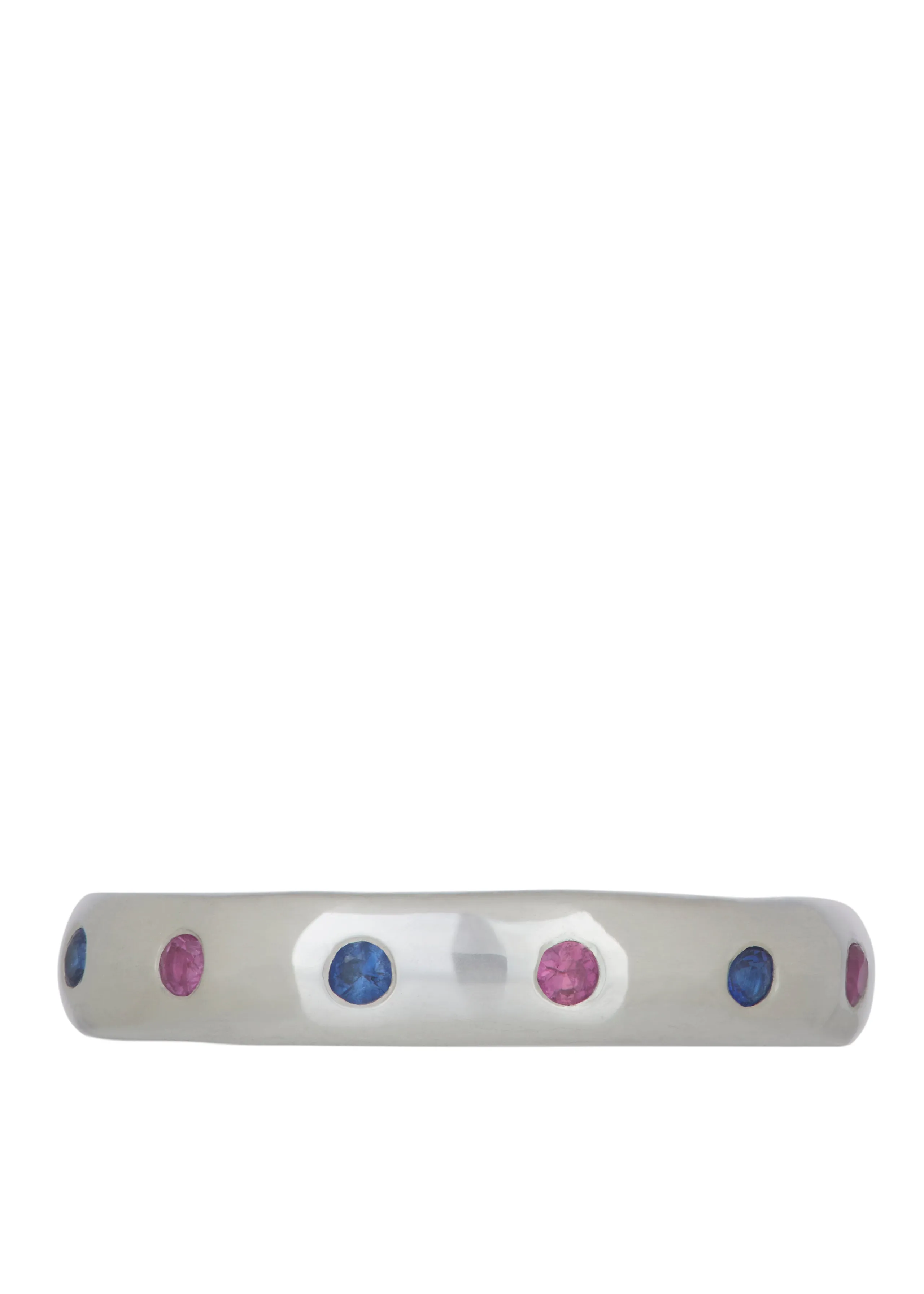 Fortuna Ring in Sterling Silver - Pink Sapphire & Blue Sapphire sold by Mondo Mondo