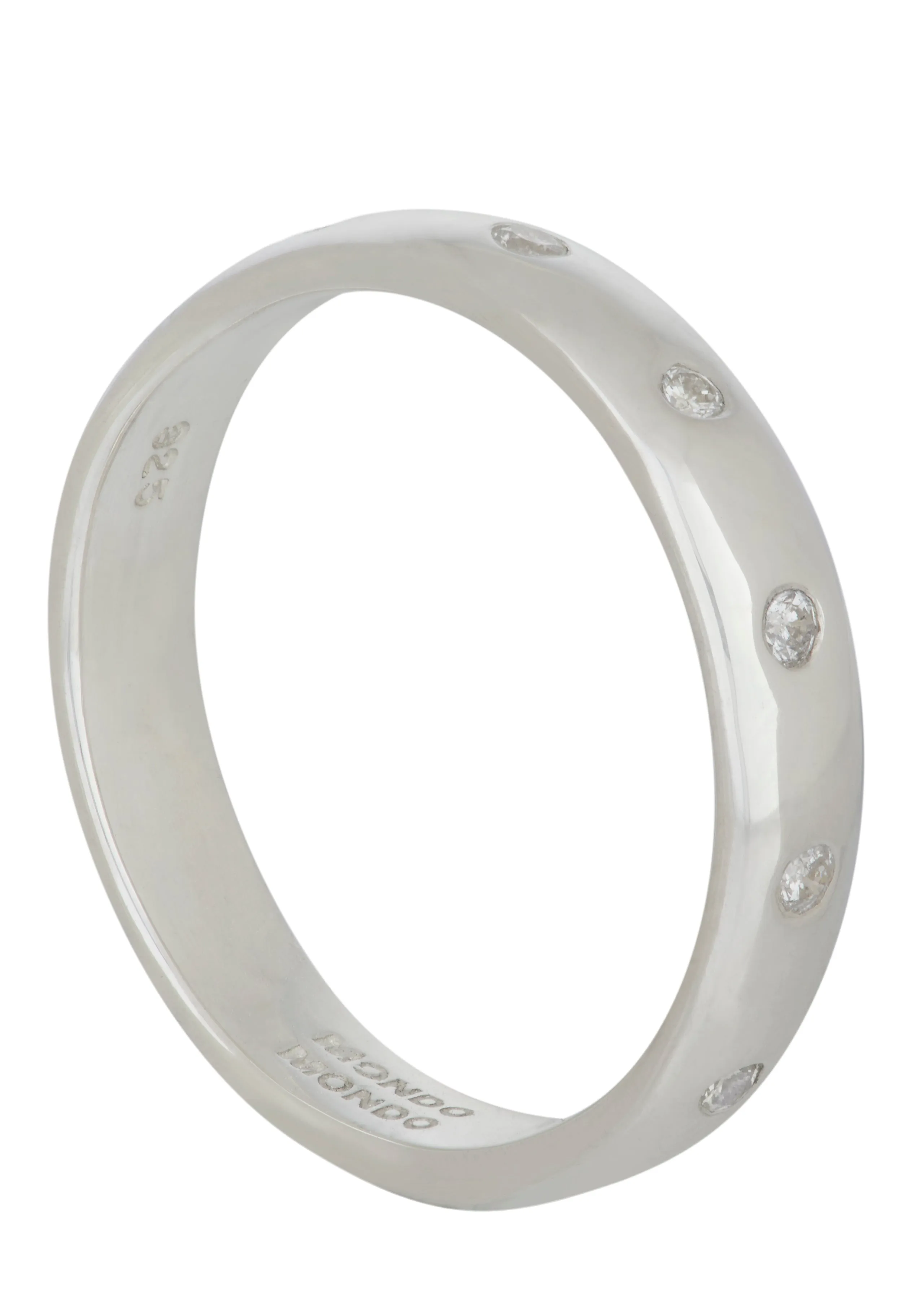 Fortuna Ring in Sterling Silver - Diamond sold by Mondo Mondo product image thumbnail 3