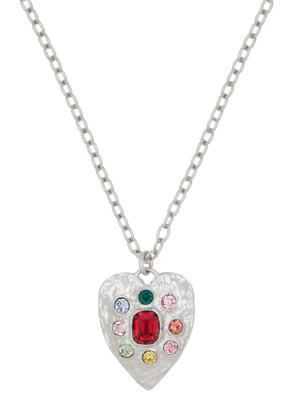 Tropicana Necklace in Silver - Multi made by Mondo Mondo