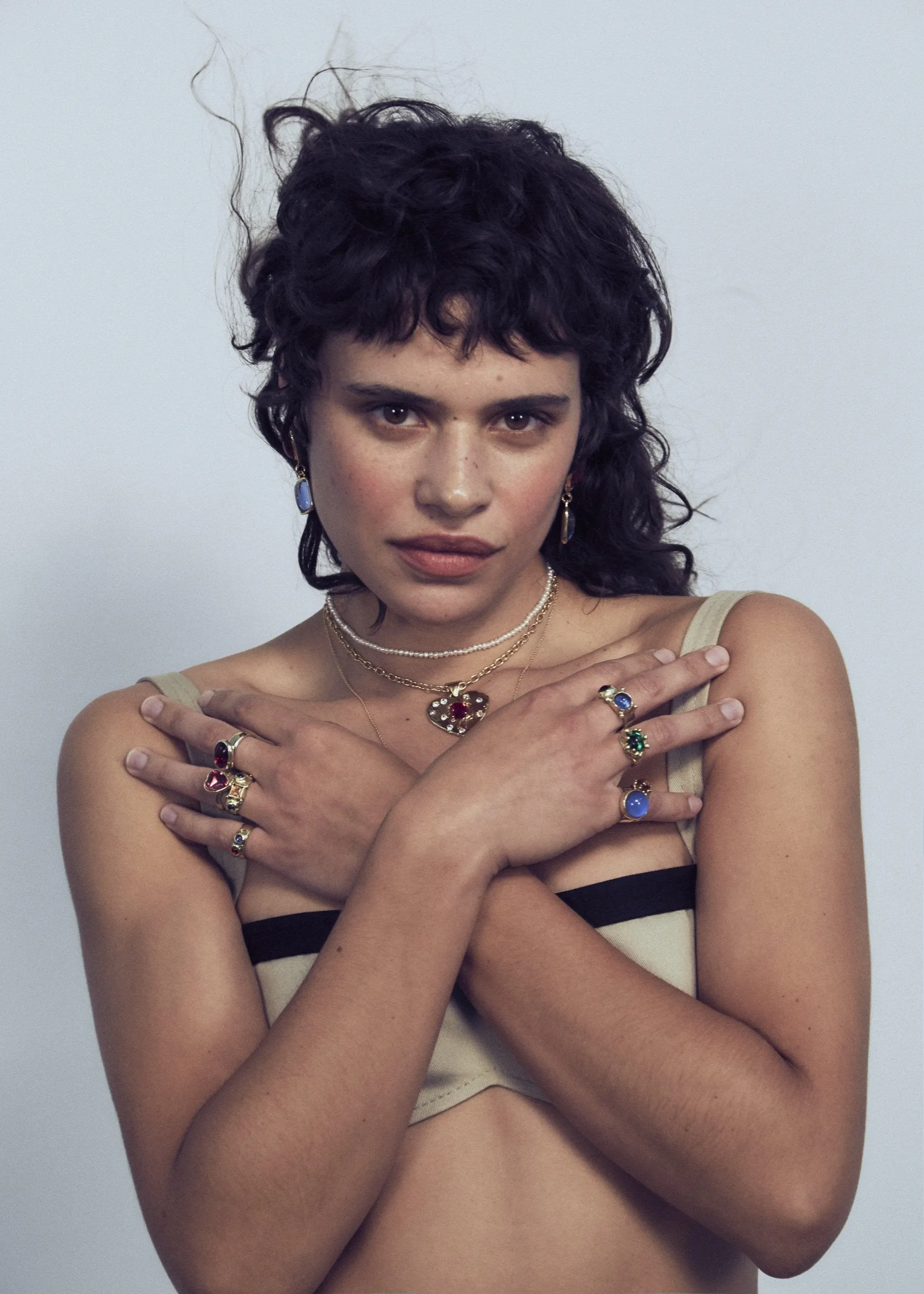 Super Heart Necklace in Gold - Ruby sold by Mondo Mondo product image thumbnail 3