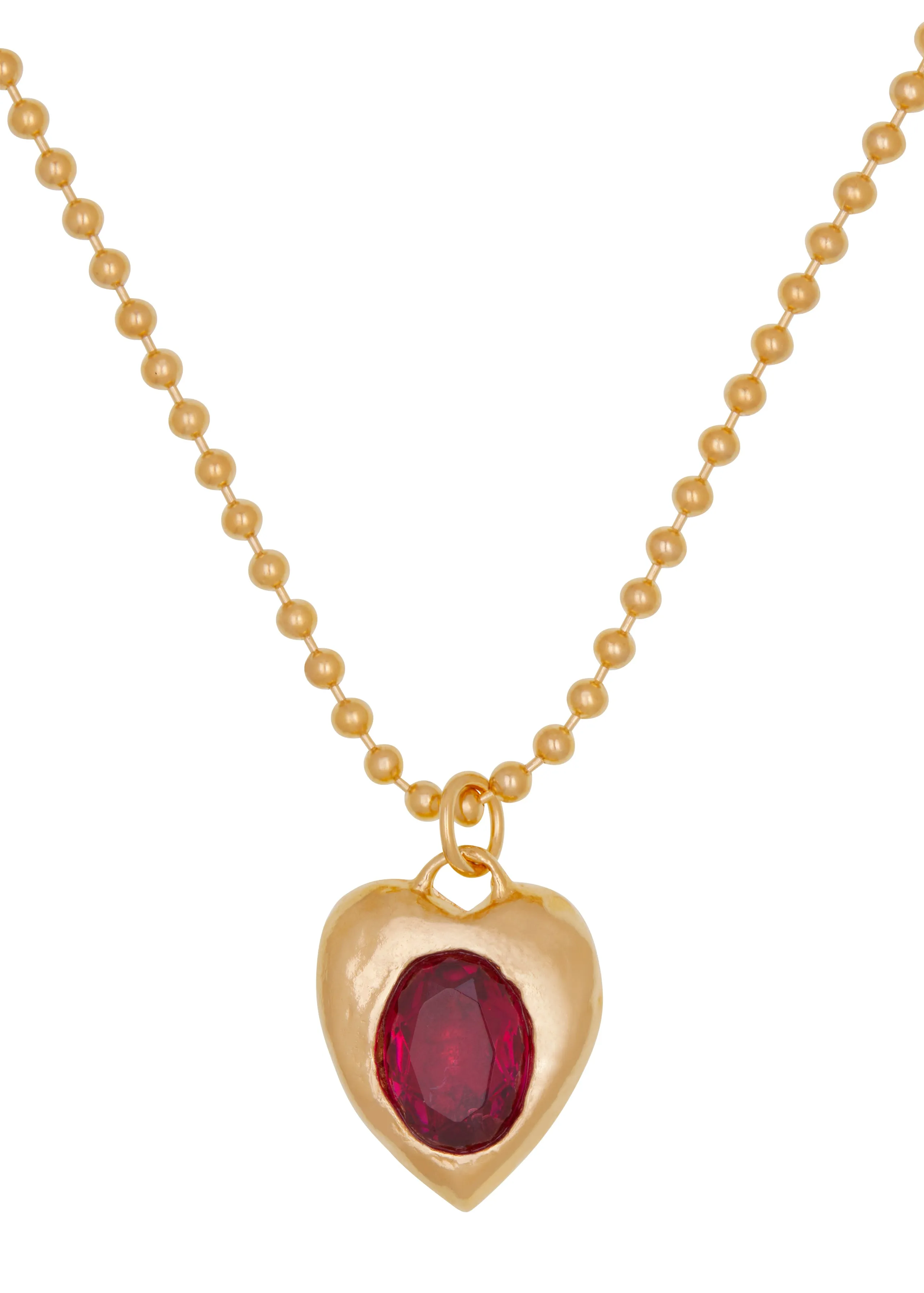 Pacha Necklace in Gold - Ruby sold by Mondo Mondo product image thumbnail 2