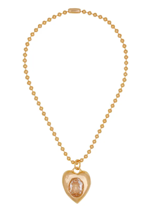 Pacha Necklace in Gold - Crystal made by Mondo Mondo