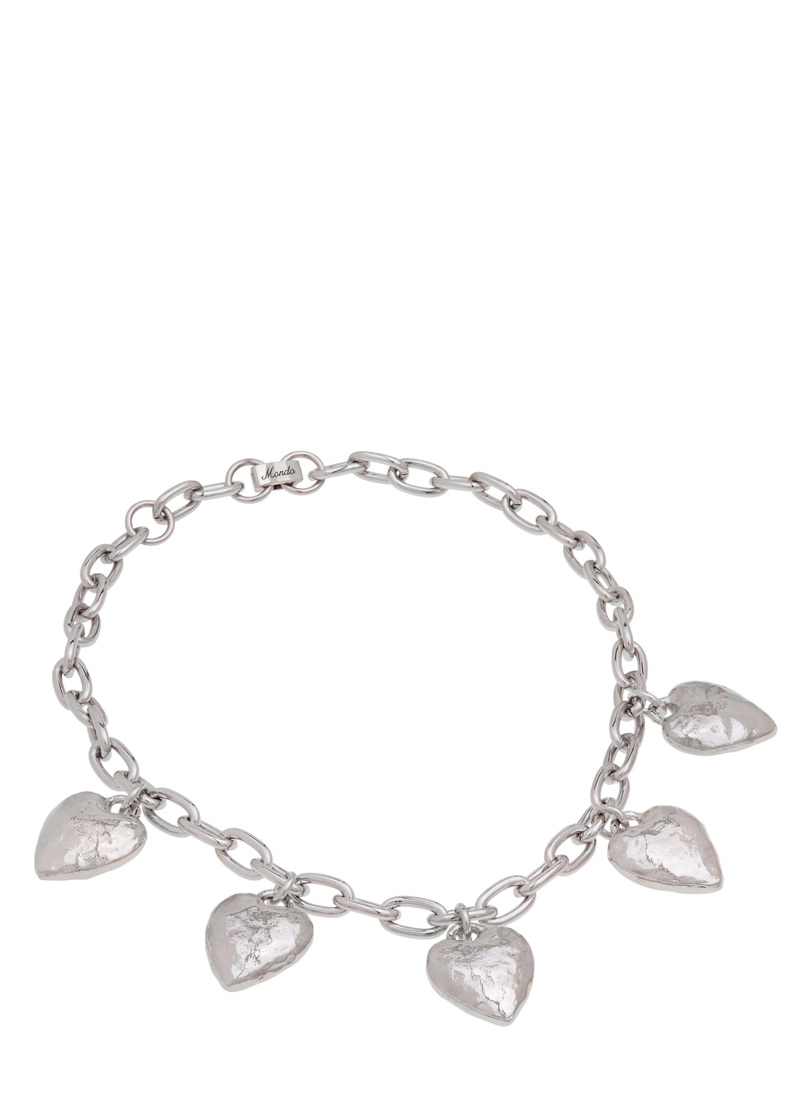 Heart Burn Necklace in Silver sold by Mondo Mondo product image thumbnail 2