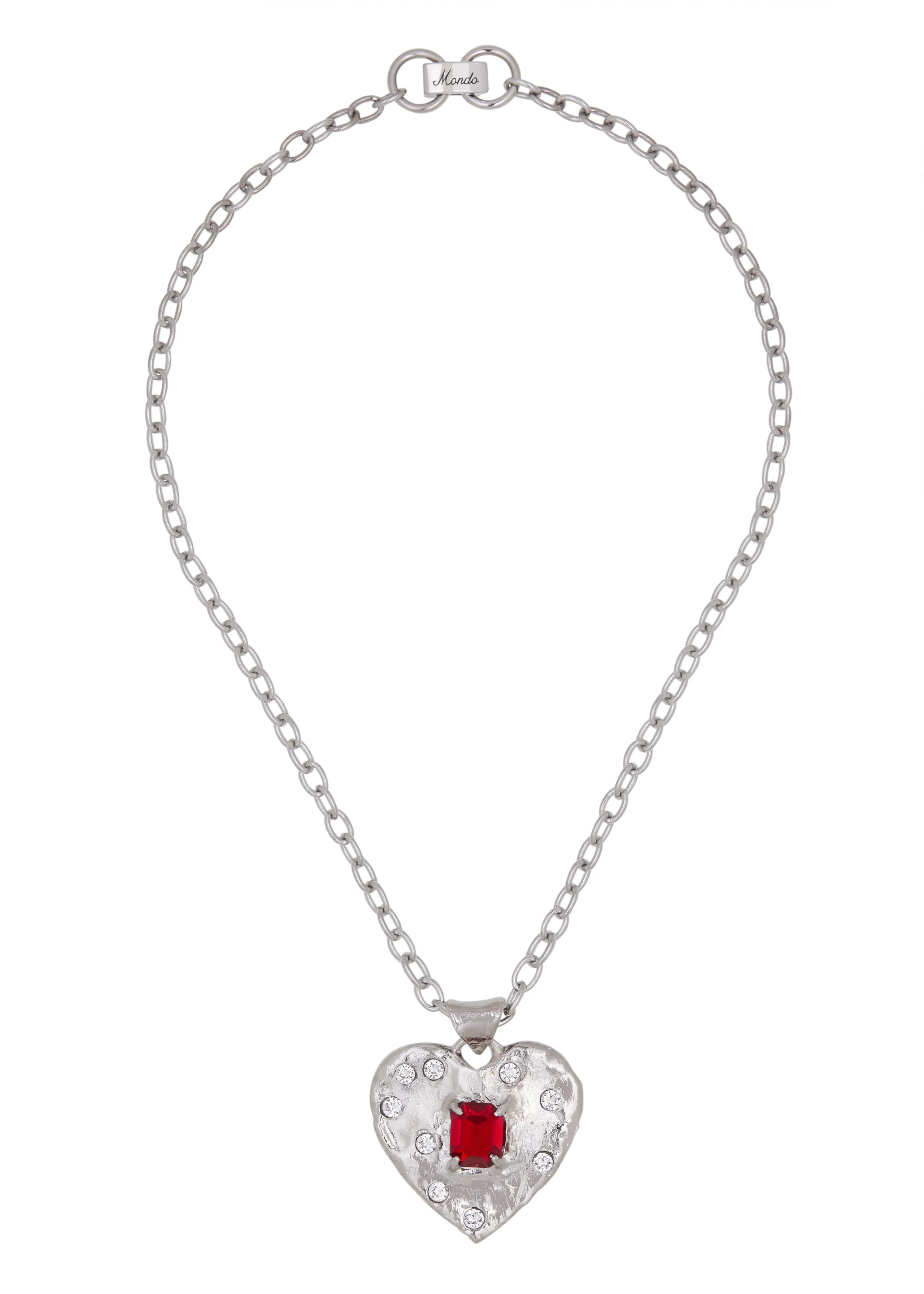 Super Heart Necklace in Silver sold by Mondo Mondo product image thumbnail 2