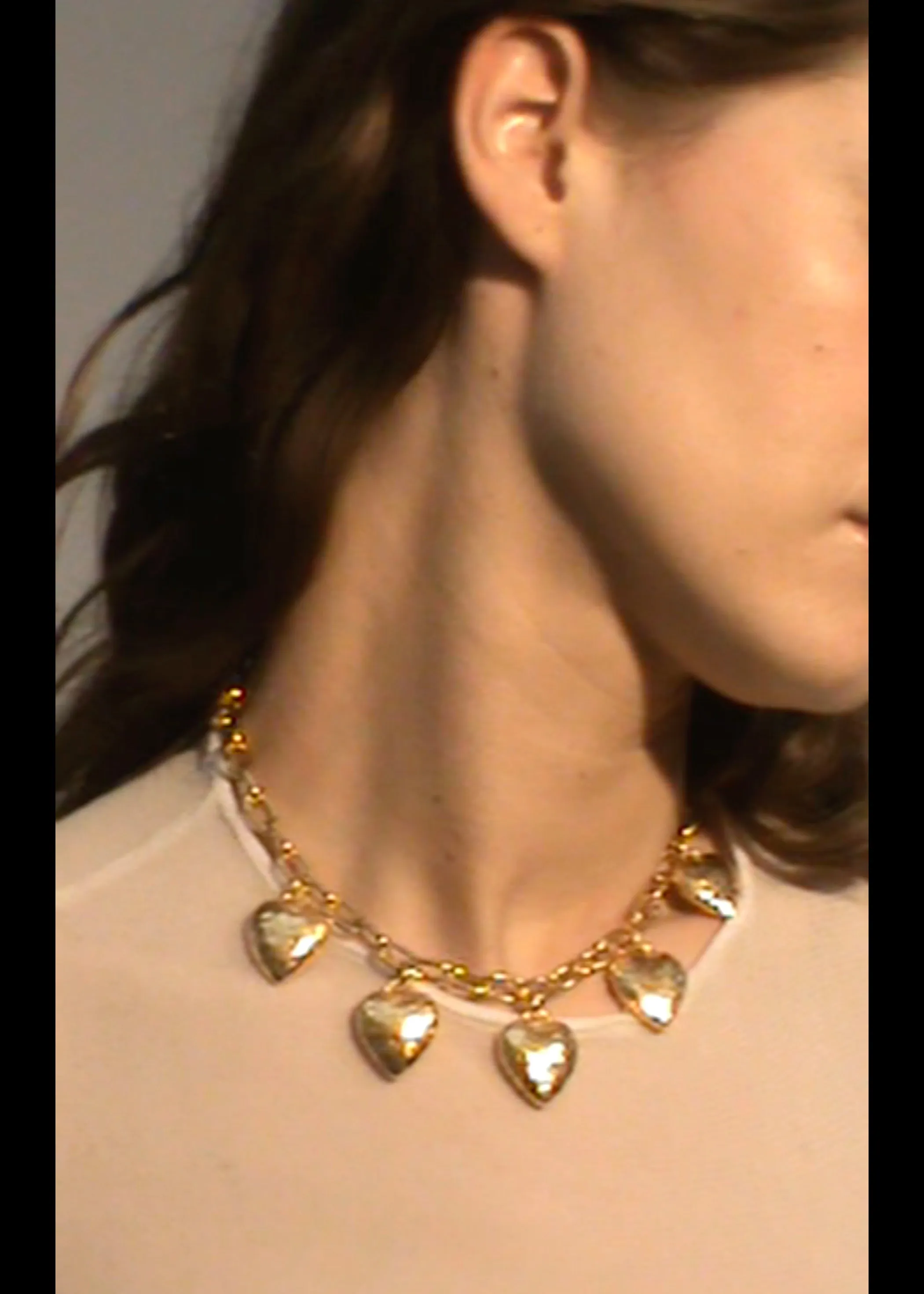 Heart Burn Necklace in Gold sold by Mondo Mondo product image thumbnail 4