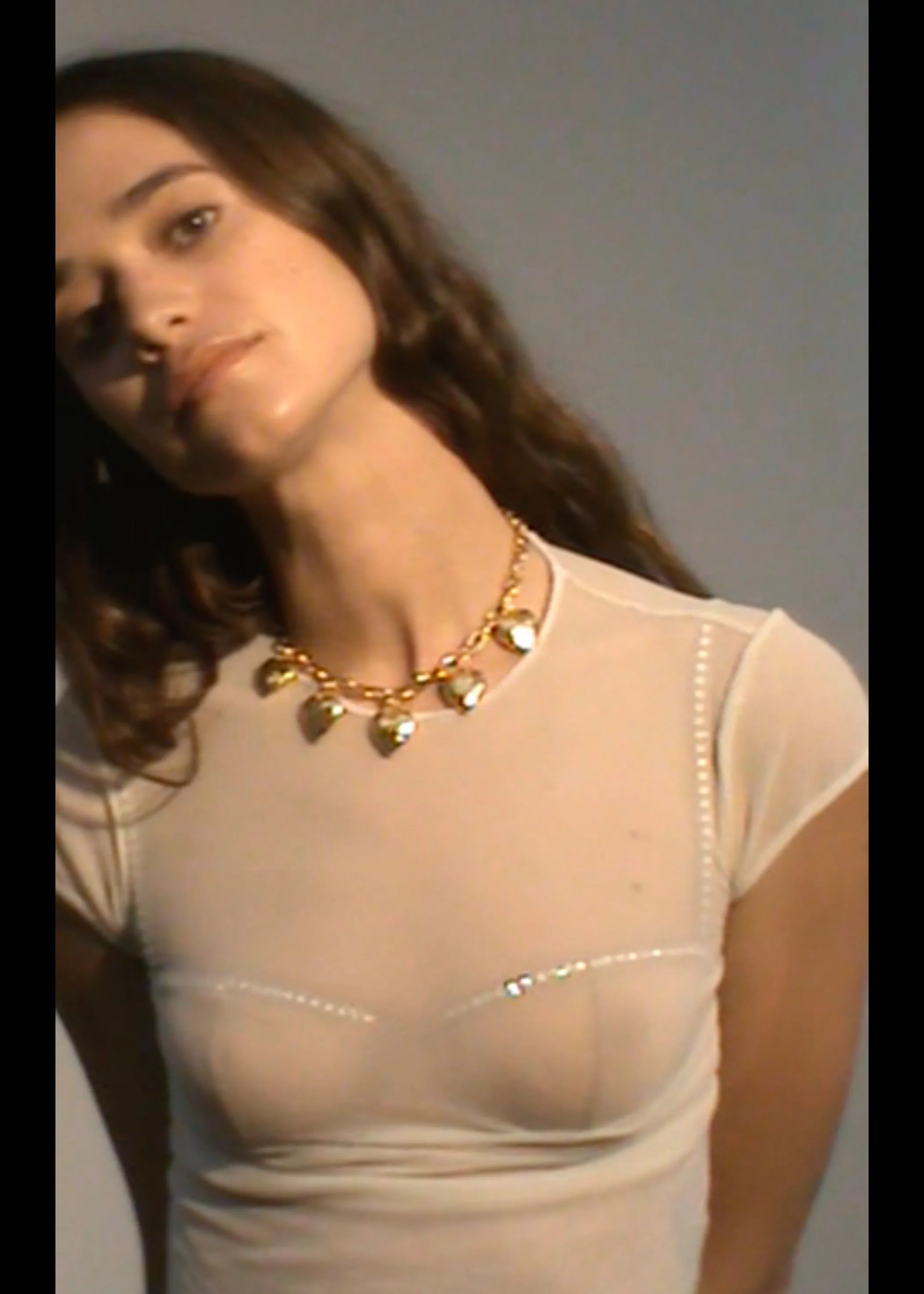 Heart Burn Necklace in Gold sold by Mondo Mondo product image thumbnail 5