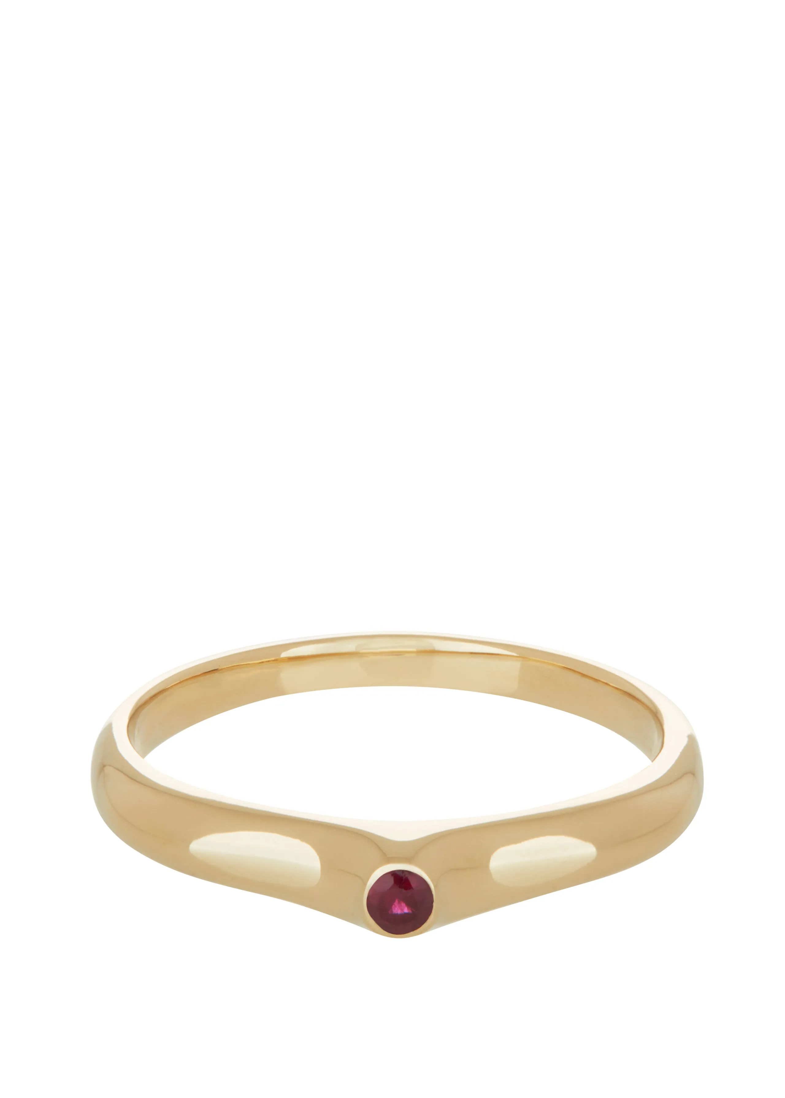 Dulce Ring in Gold - Faceted Ruby sold by Mondo Mondo product image thumbnail 2