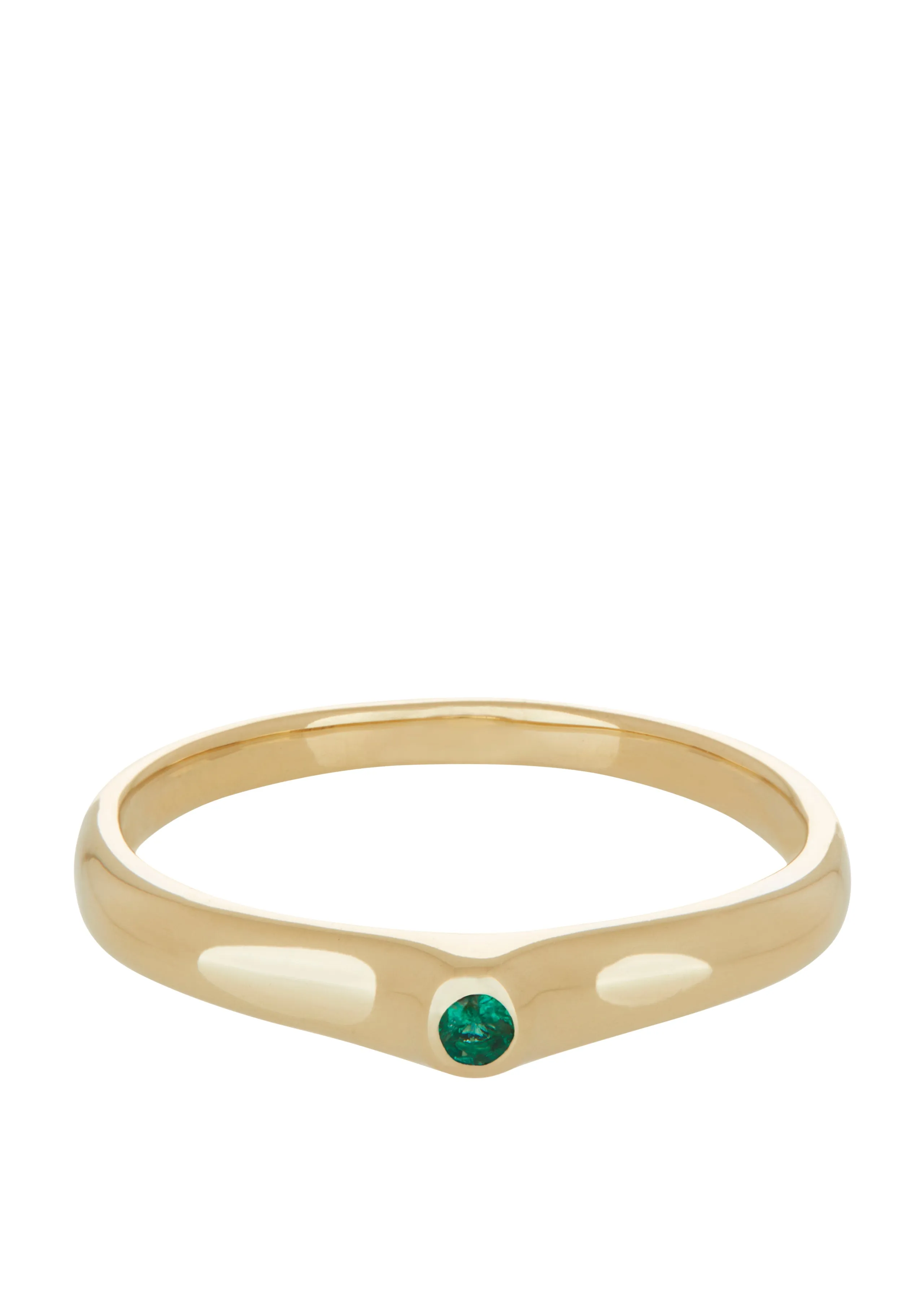 Dulce Ring in Gold - Faceted Emerald sold by Mondo Mondo product image thumbnail 2