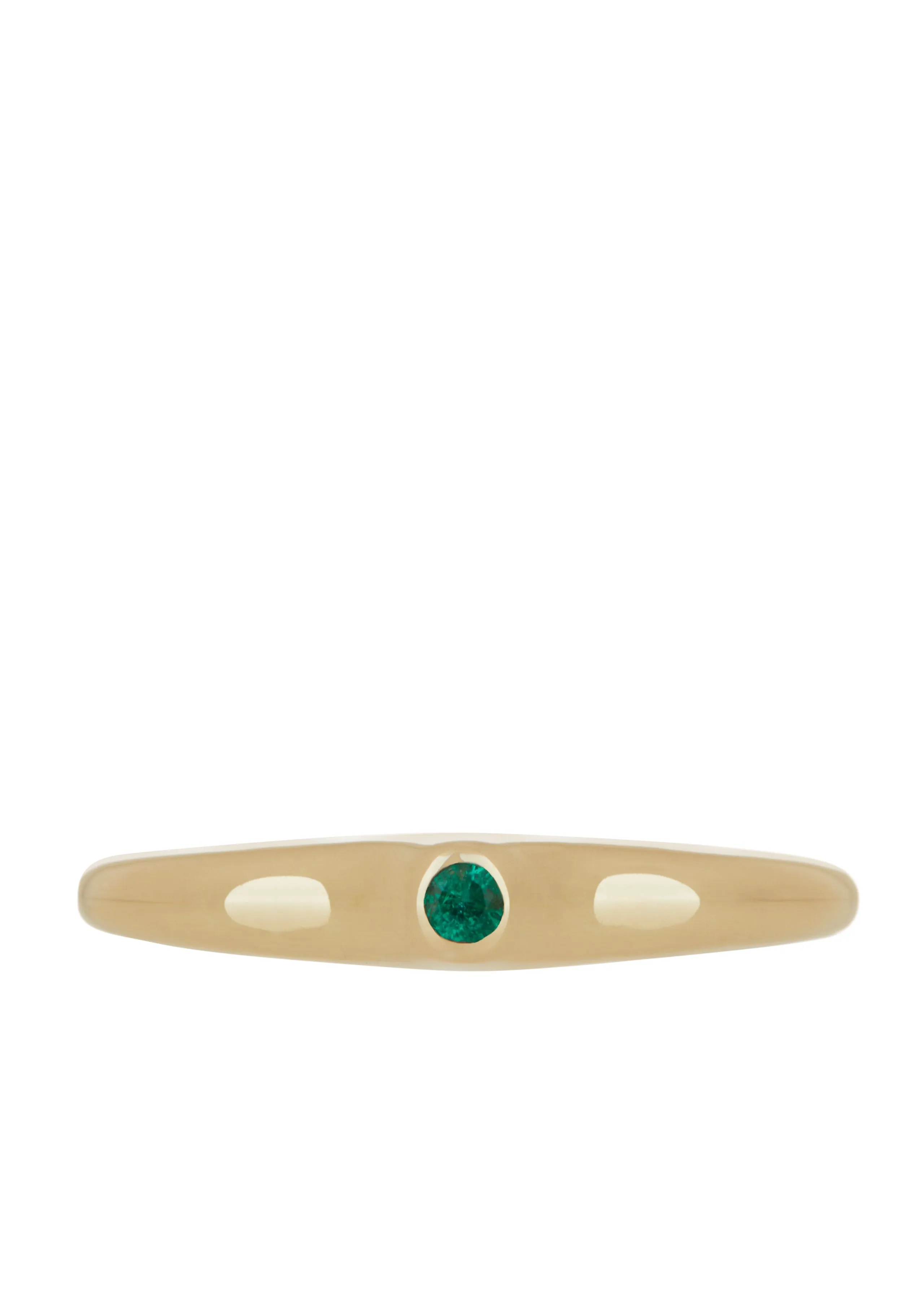 Dulce Ring in Gold - Faceted Emerald sold by Mondo Mondo