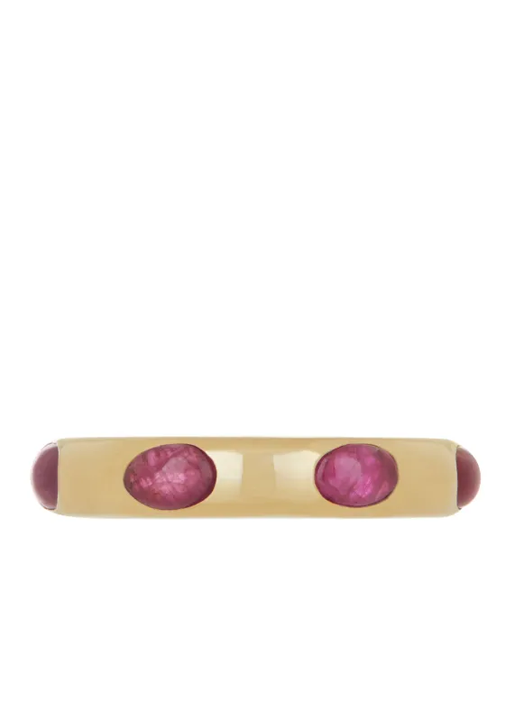 Orbital Ring in 14k - Ruby sold by Mondo Mondo