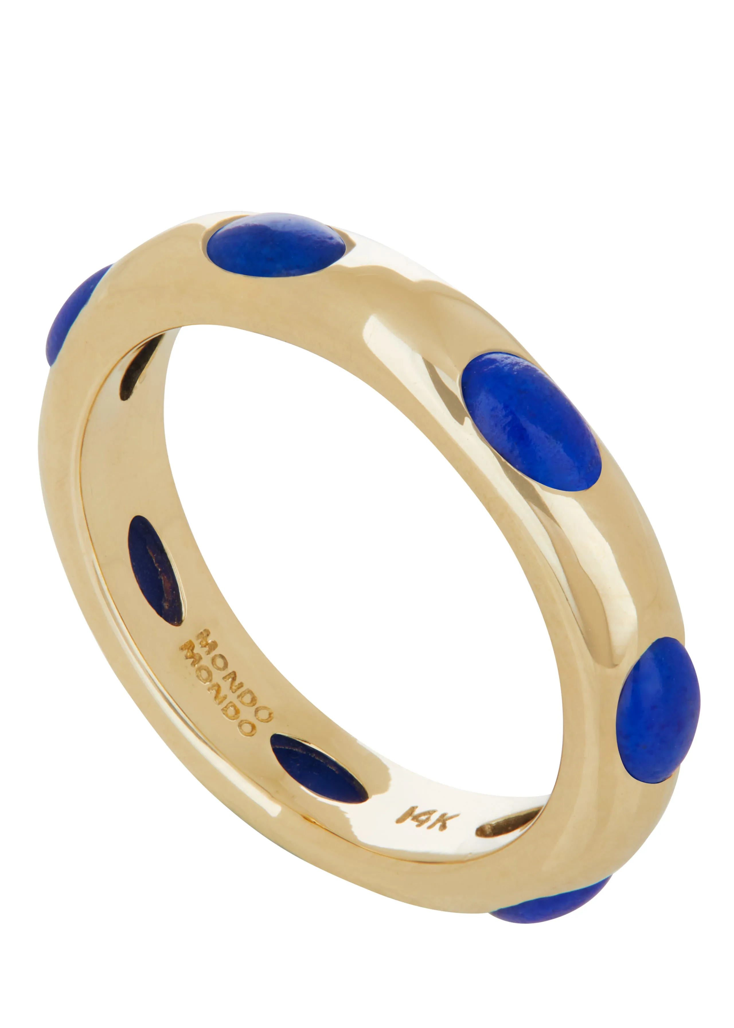 Orbital Ring in 14k - Lapis sold by Mondo Mondo product image thumbnail 3