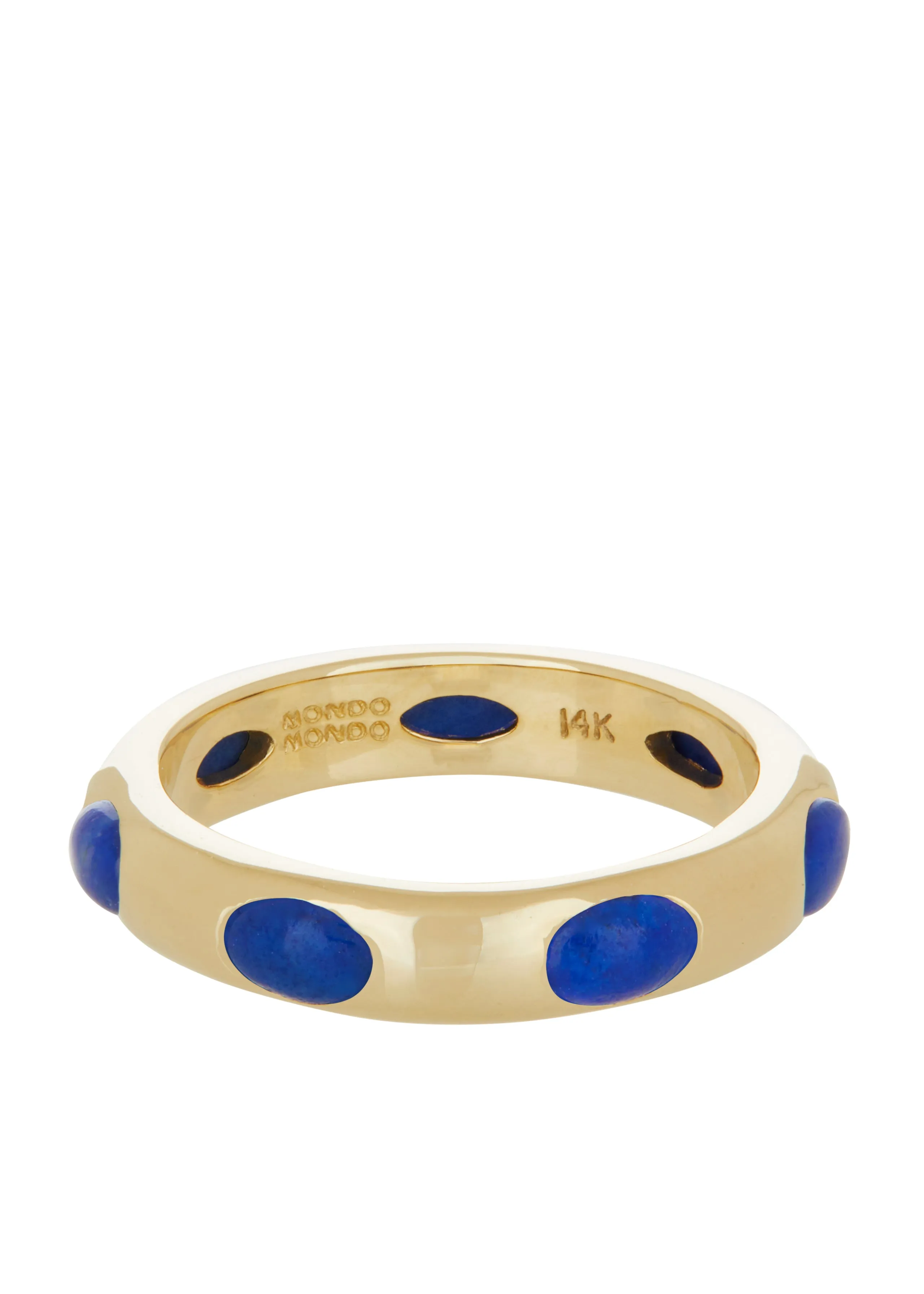 Orbital Ring in 14k - Lapis sold by Mondo Mondo product image thumbnail 2