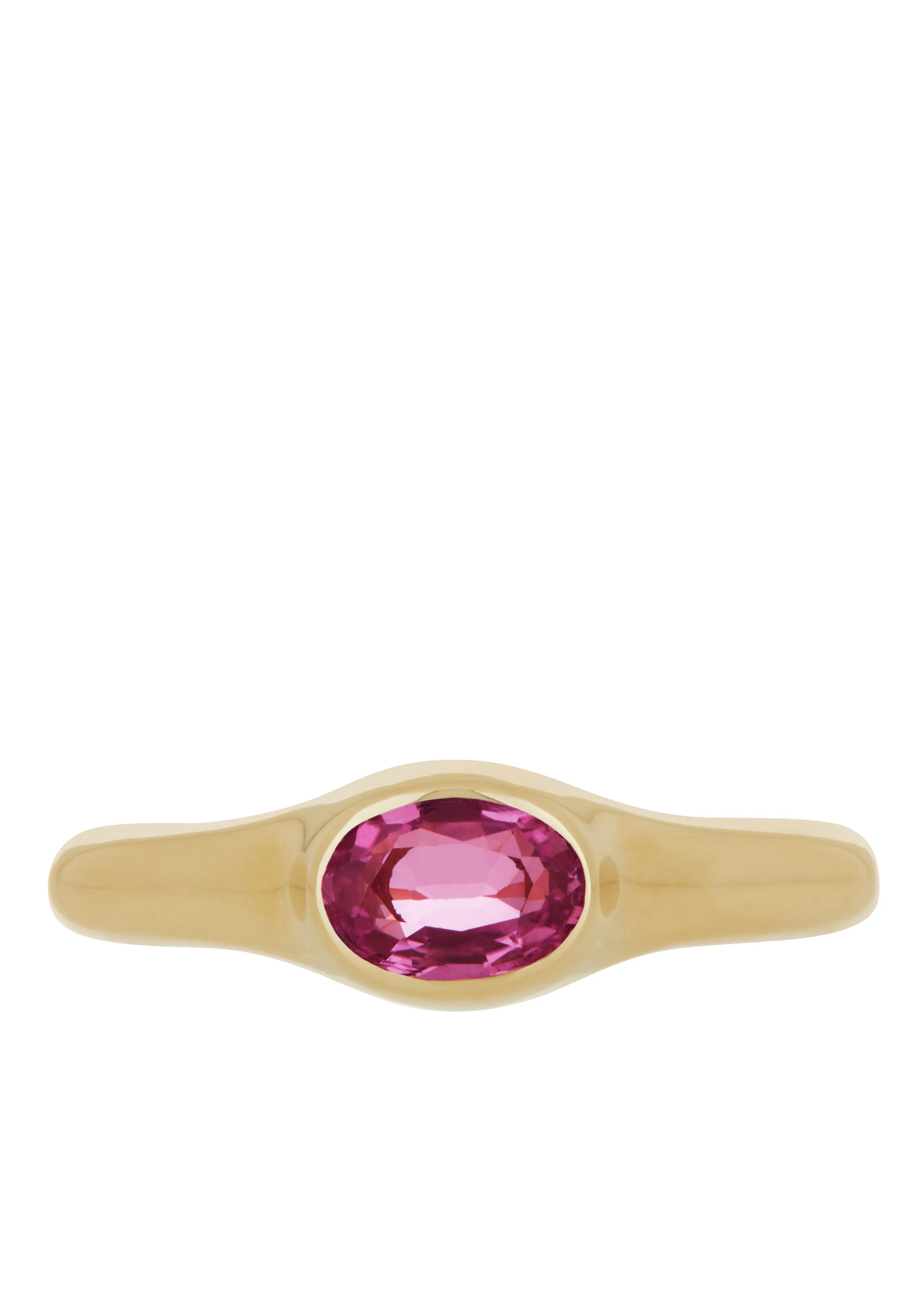 Cecil Ring in Gold - Faceted Pink Sapphire sold by Mondo Mondo product image thumbnail 2