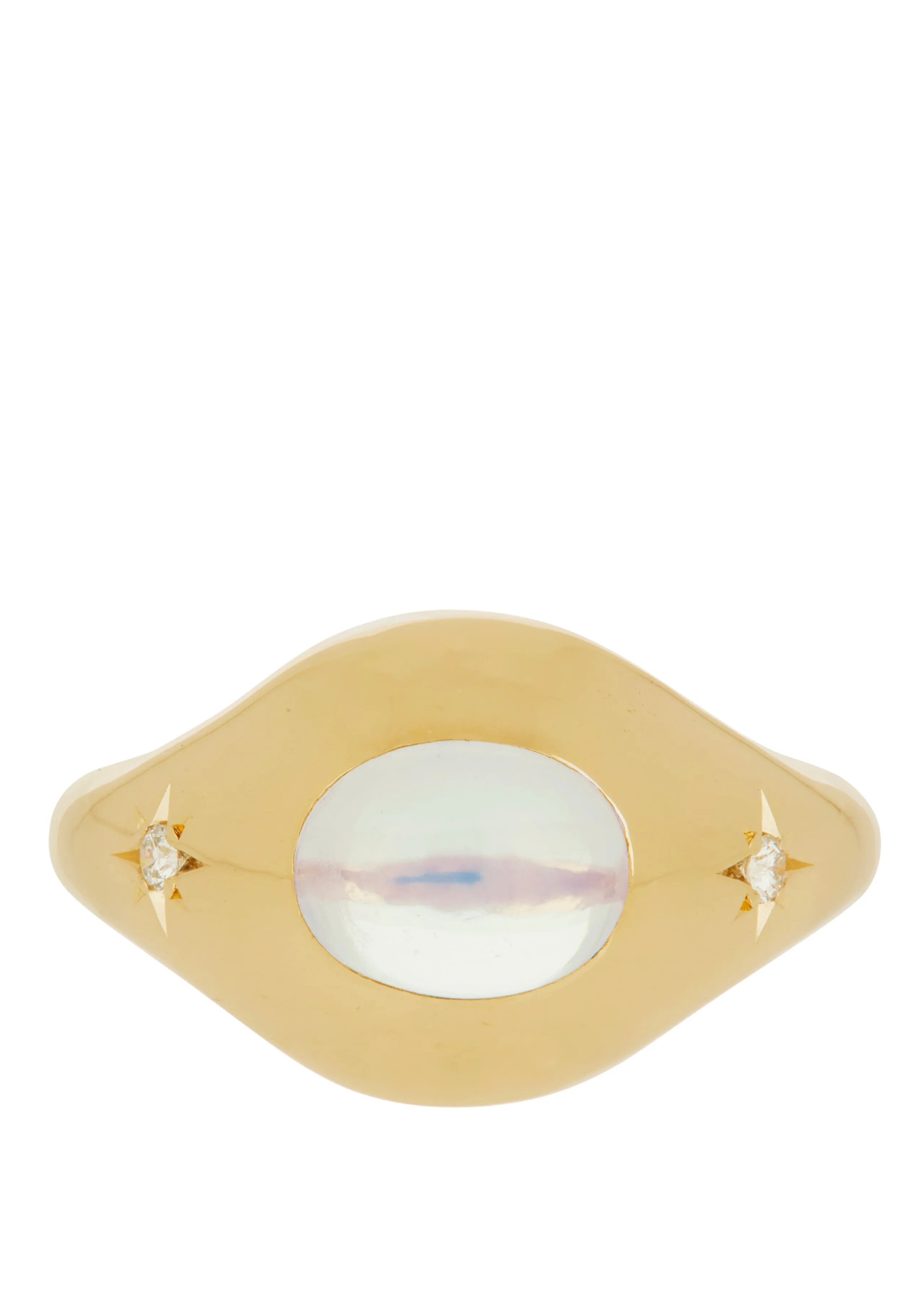 Palatial Ring with Diamonds in 14k sold by Mondo Mondo