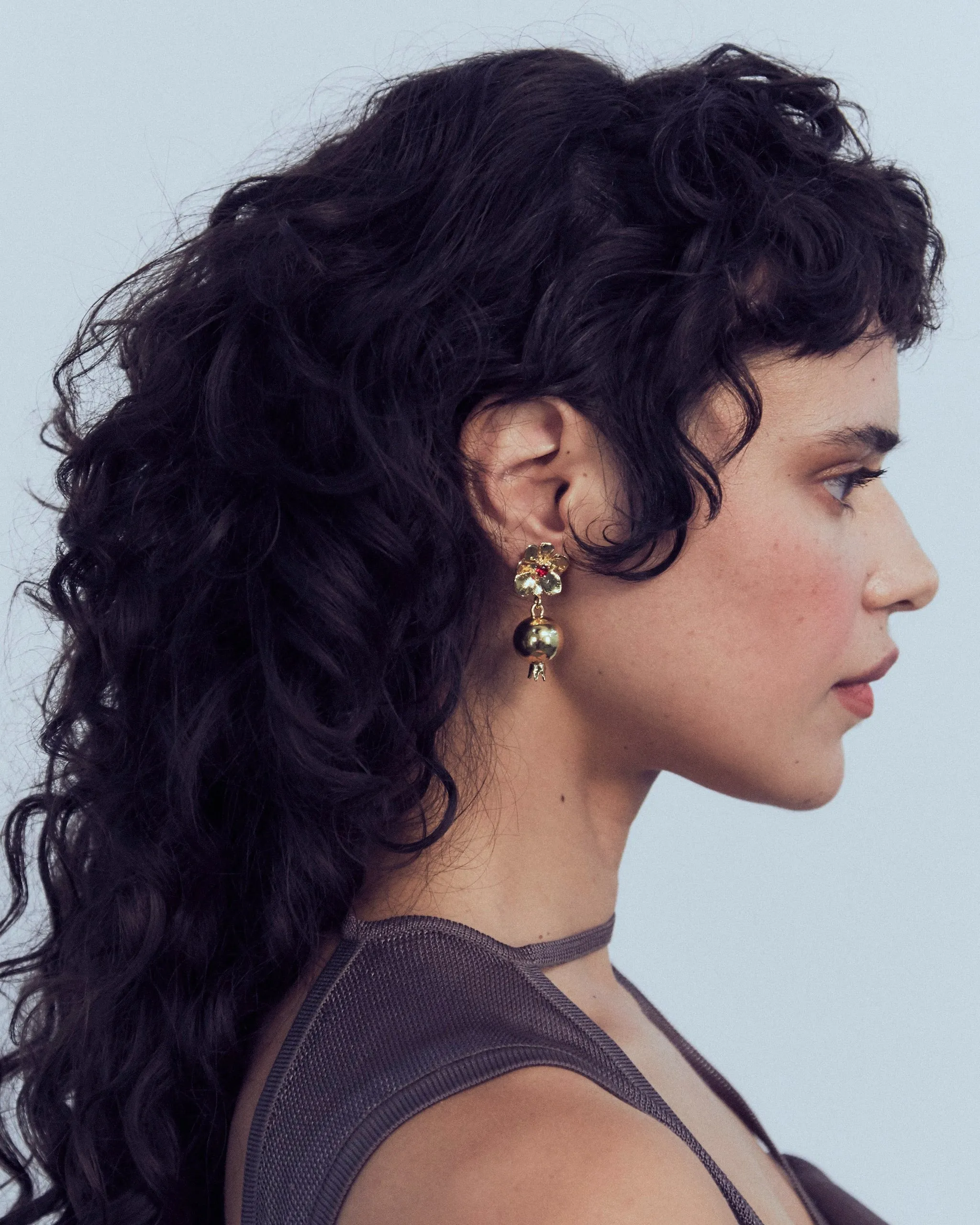 Melograno Earrings in Gold - Rosa sold by Mondo Mondo product image thumbnail 3