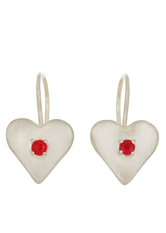 Sweetheart Earrings in Sterling Silver sold by Mondo Mondo