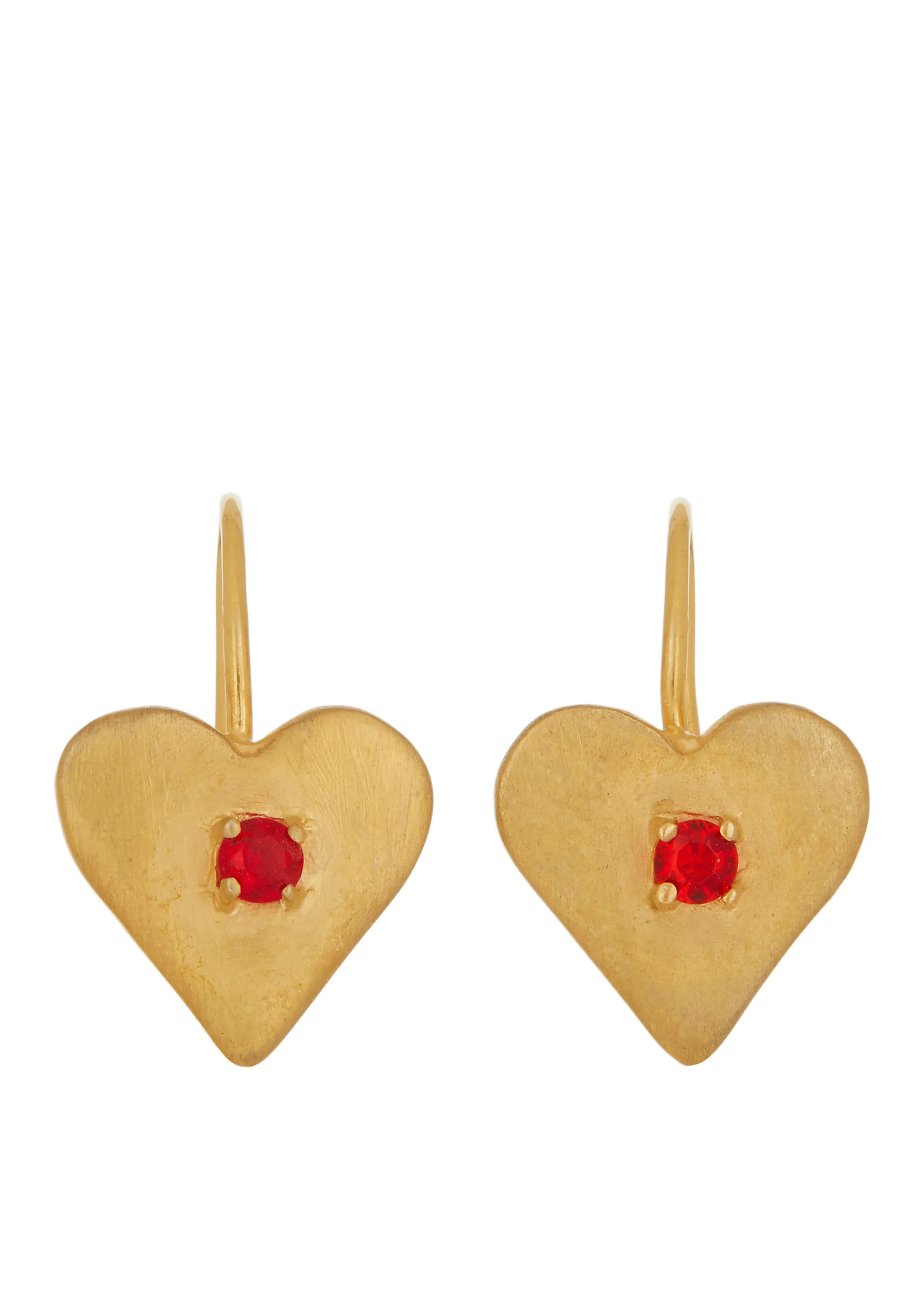 Sweetheart Earrings in Gold sold by Mondo Mondo