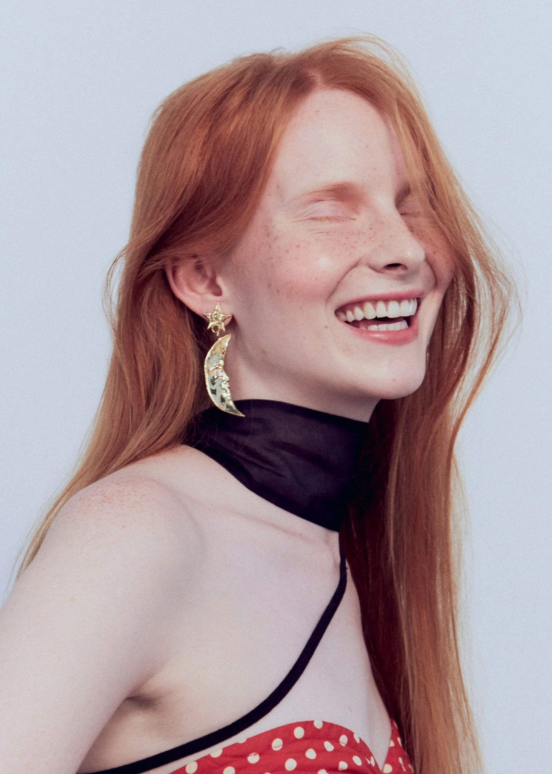 Moon Earrings in White Bronze sold by Mondo Mondo product image thumbnail 4