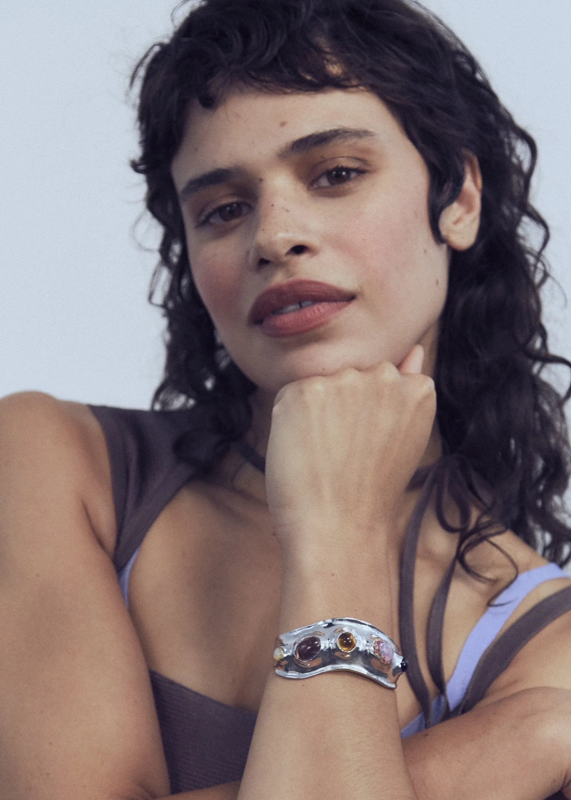 Sono Cuff in Silver sold by Mondo Mondo product image thumbnail 4