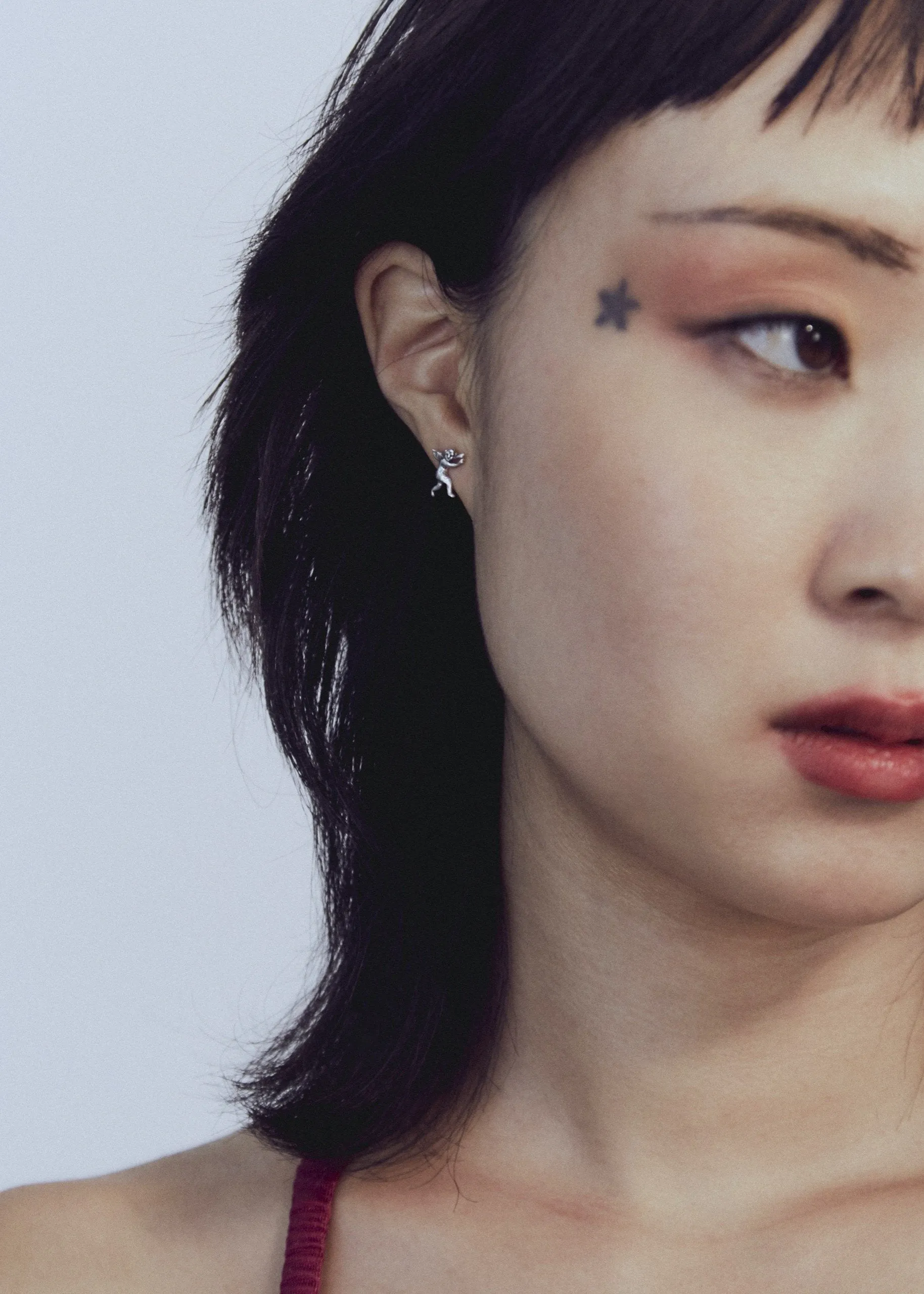 Eros and Psyche Studs in Sterling Silver sold by Mondo Mondo product image thumbnail 5