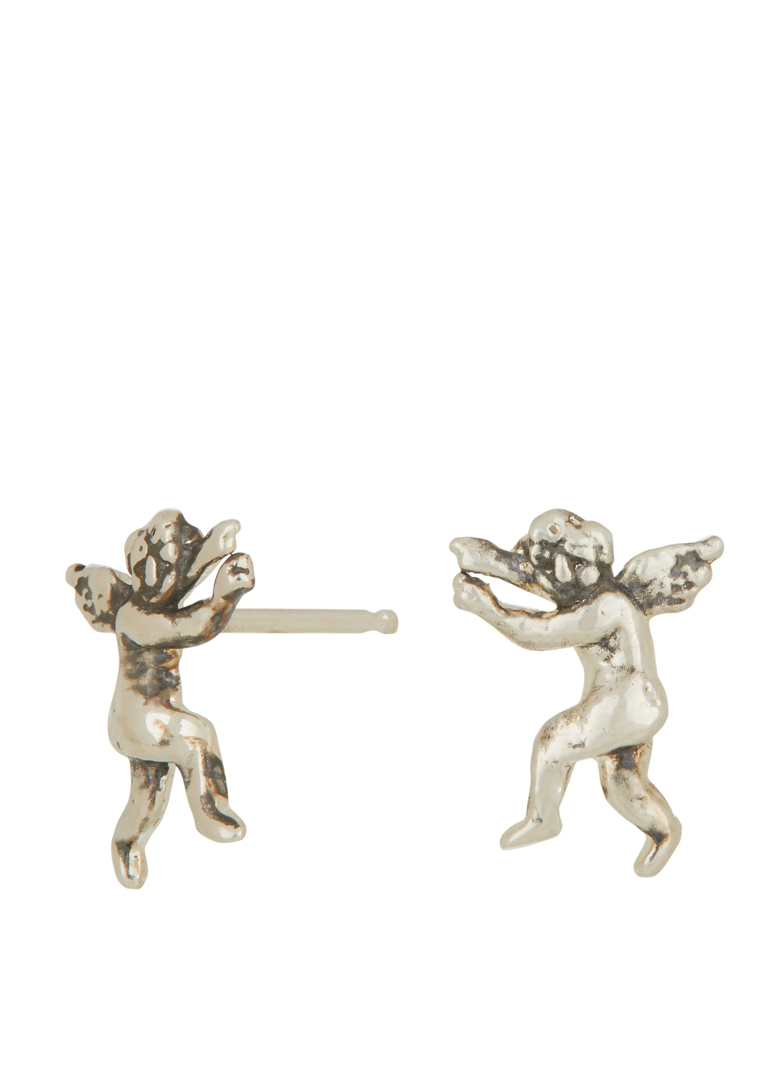 Eros and Psyche Studs in Sterling Silver sold by Mondo Mondo product image thumbnail 2