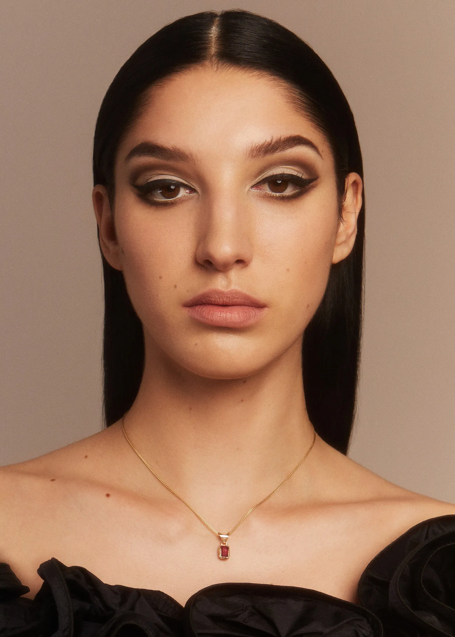 Mary Pendant in 14k - Ruby sold by Mondo Mondo product image thumbnail 3