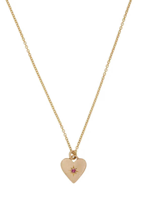 Sweetheart Necklace in 14K made by Mondo Mondo