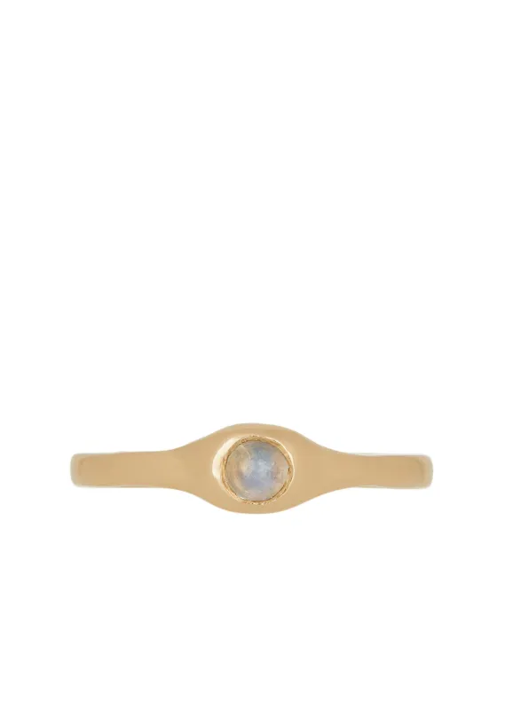 Vero Ring in 14k - Moonstone made by Mondo Mondo