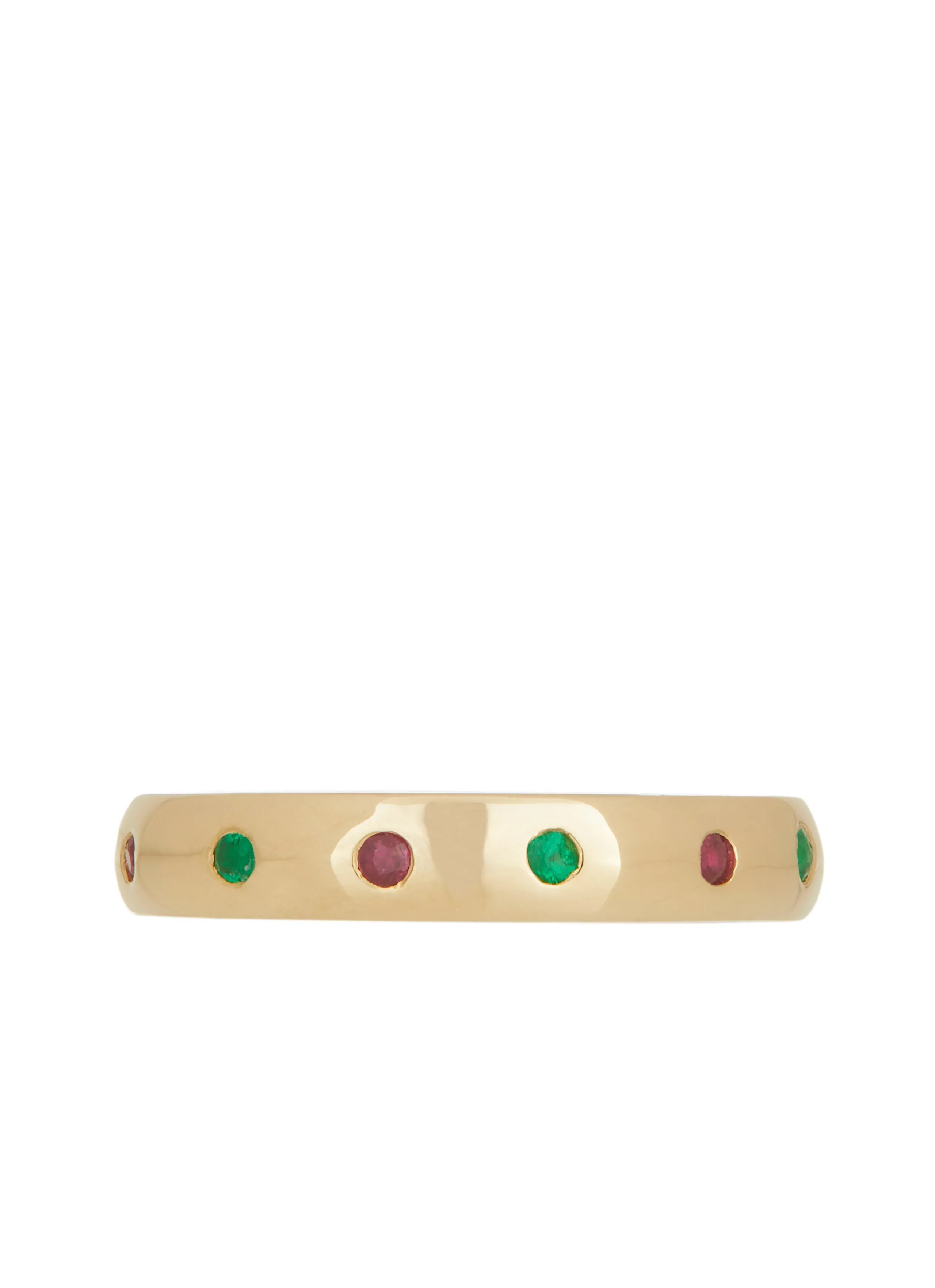 Fortuna Ring in 14k - Emerald & Ruby sold by Mondo Mondo