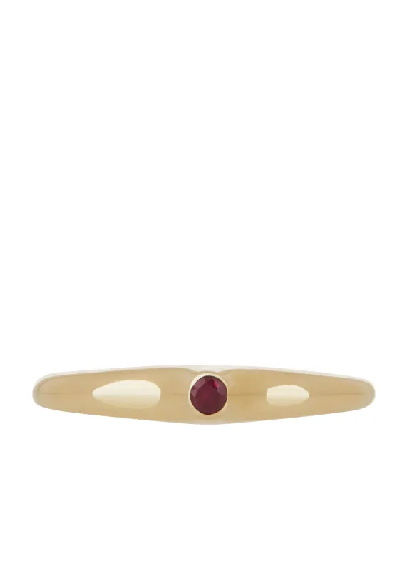 Dulce Ring in Gold - Ruby sold by Mondo Mondo