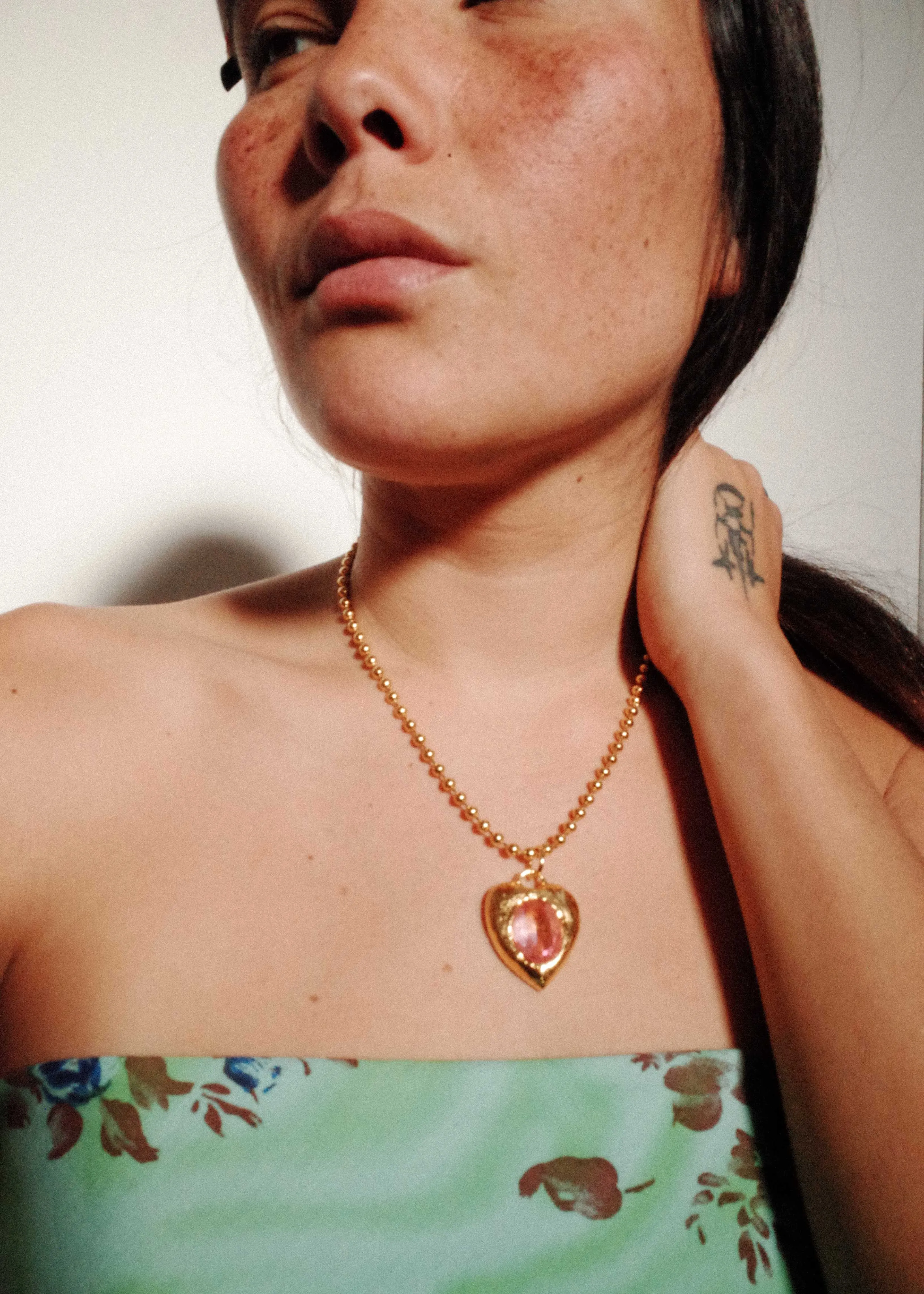 Pacha Necklace in Gold - Light Rose sold by Mondo Mondo product image thumbnail 4