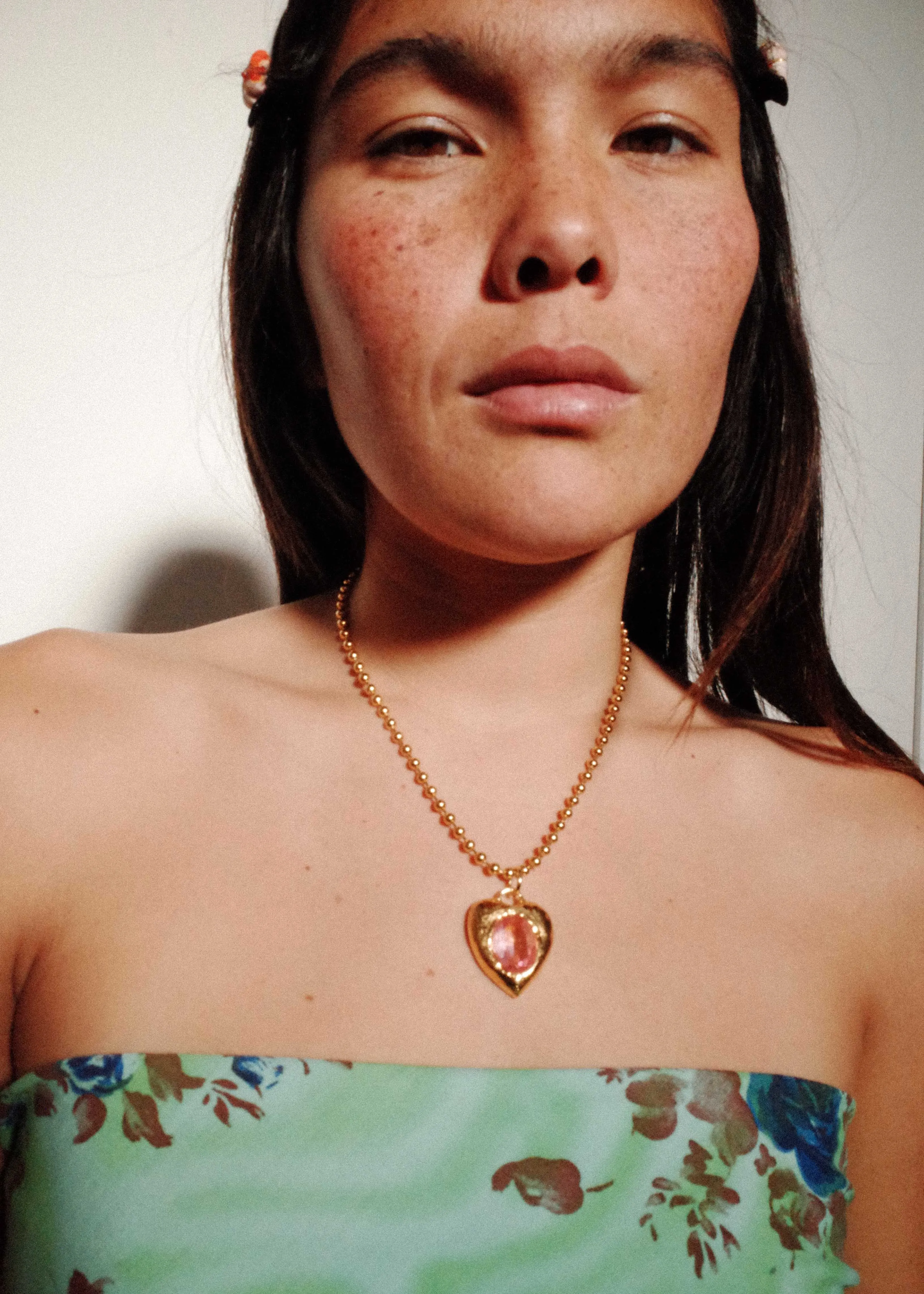 Pacha Necklace in Gold - Light Rose sold by Mondo Mondo product image thumbnail 2