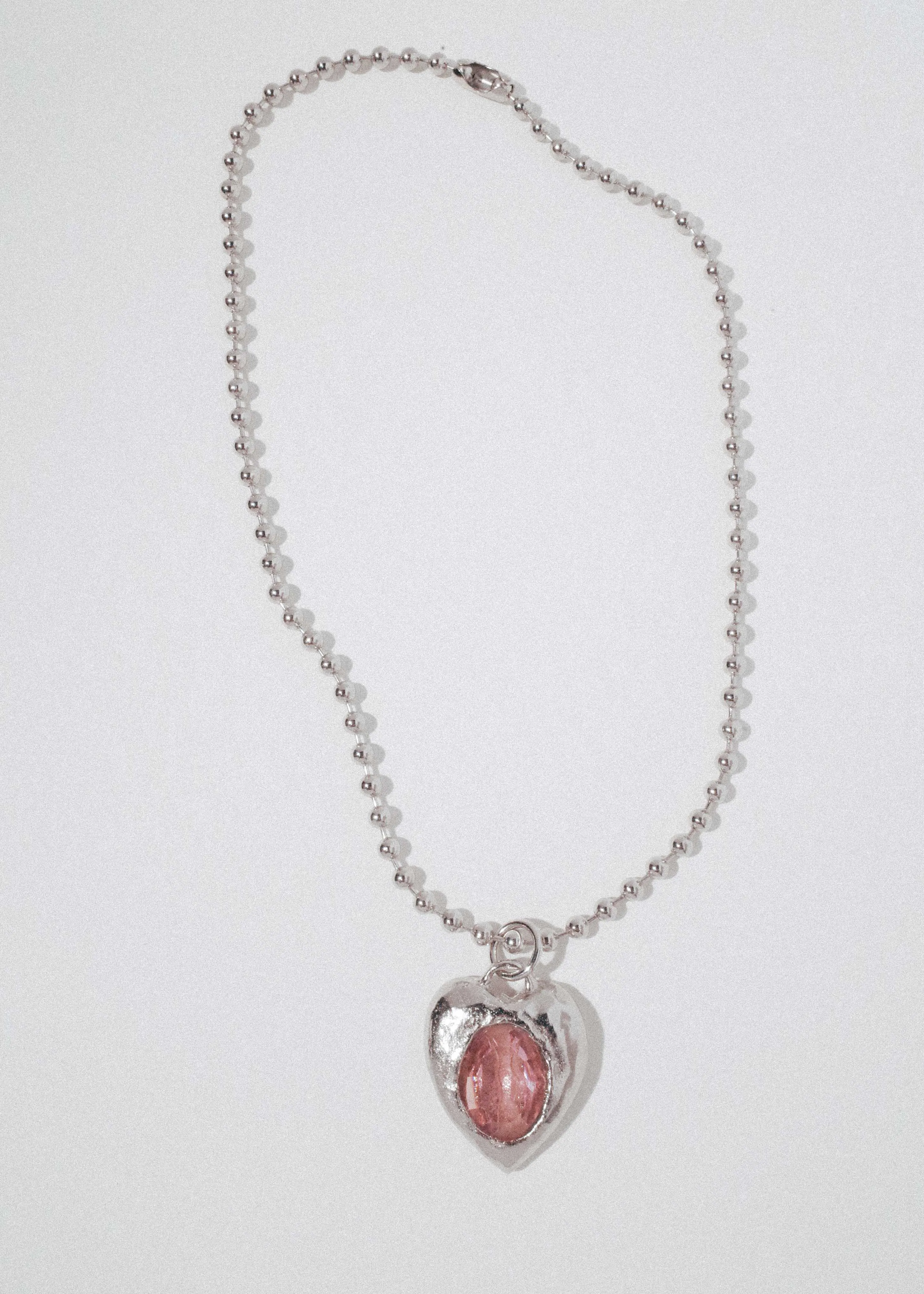 Pacha Necklace in Silver - Light Rose sold by Mondo Mondo